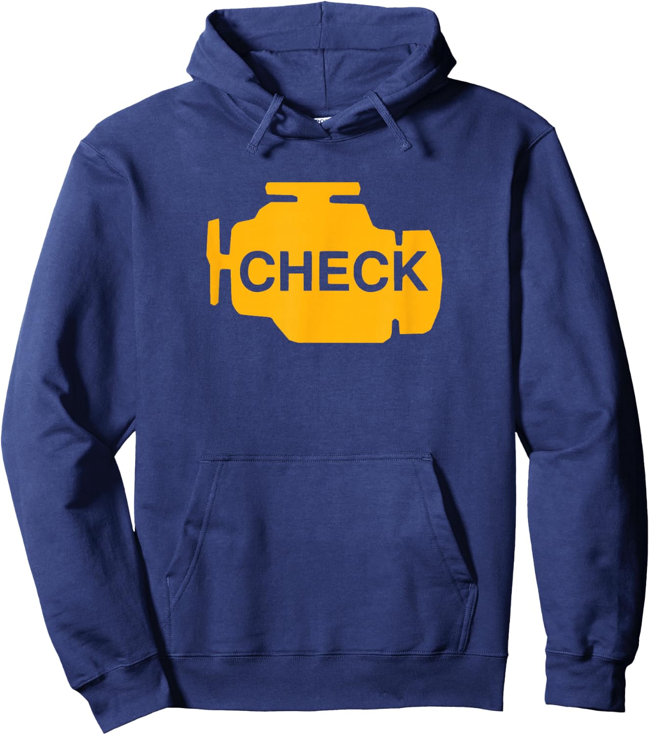 Check Engine Light Funny Automotive Mechanic Hoodie - Hoodie | Navy
