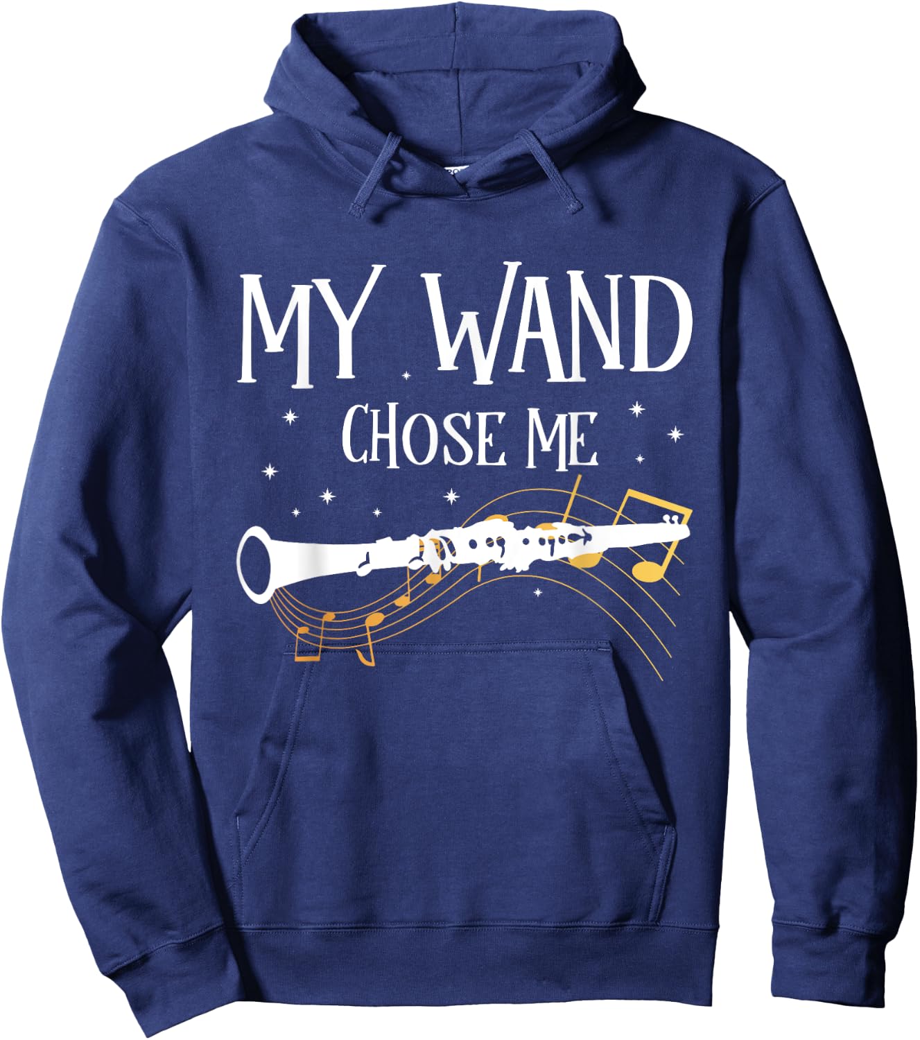 MY Wand Chose Me Clarinet Hoodie - Hoodie | Navy