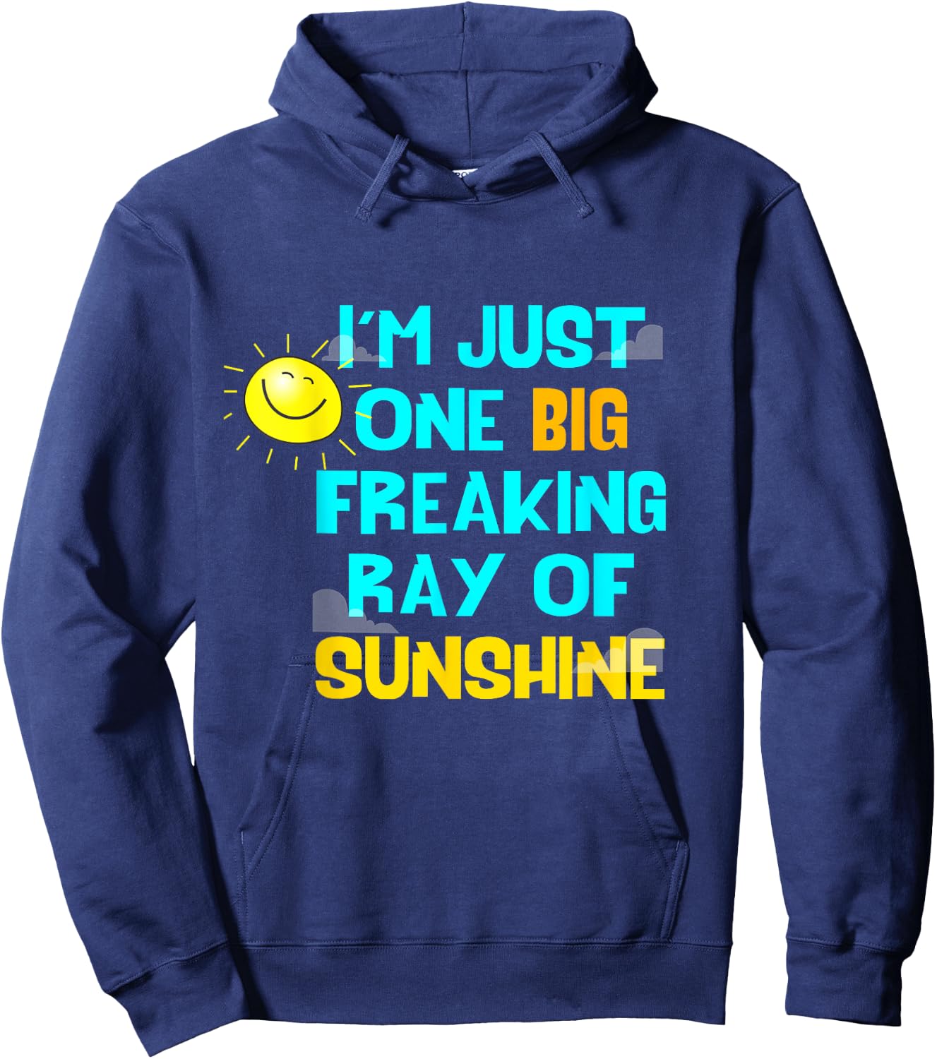 I'm One Big Freaking Ray Of Sunshine Hoodie - Hoodie | Navy