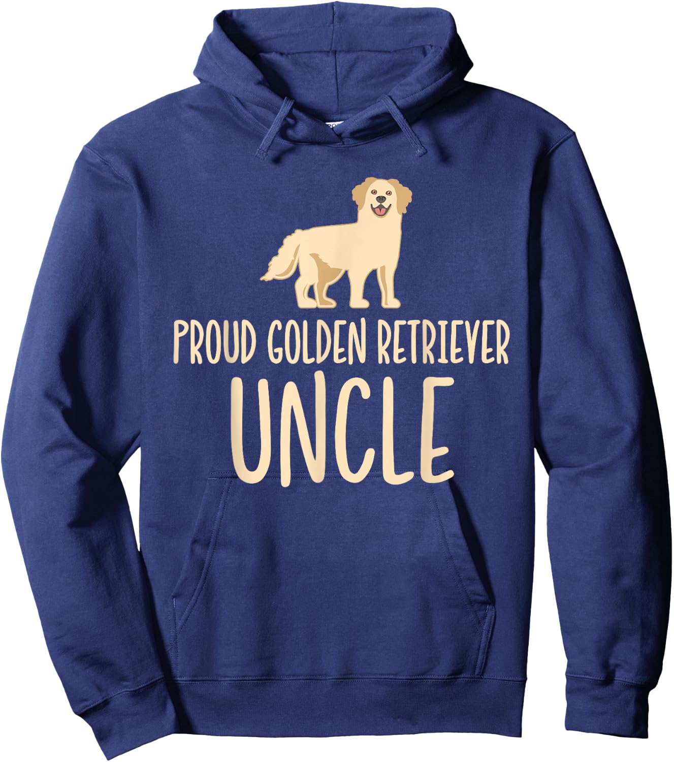 Proud Golden Retriever Uncle Hoodie - Hoodie | Navy
