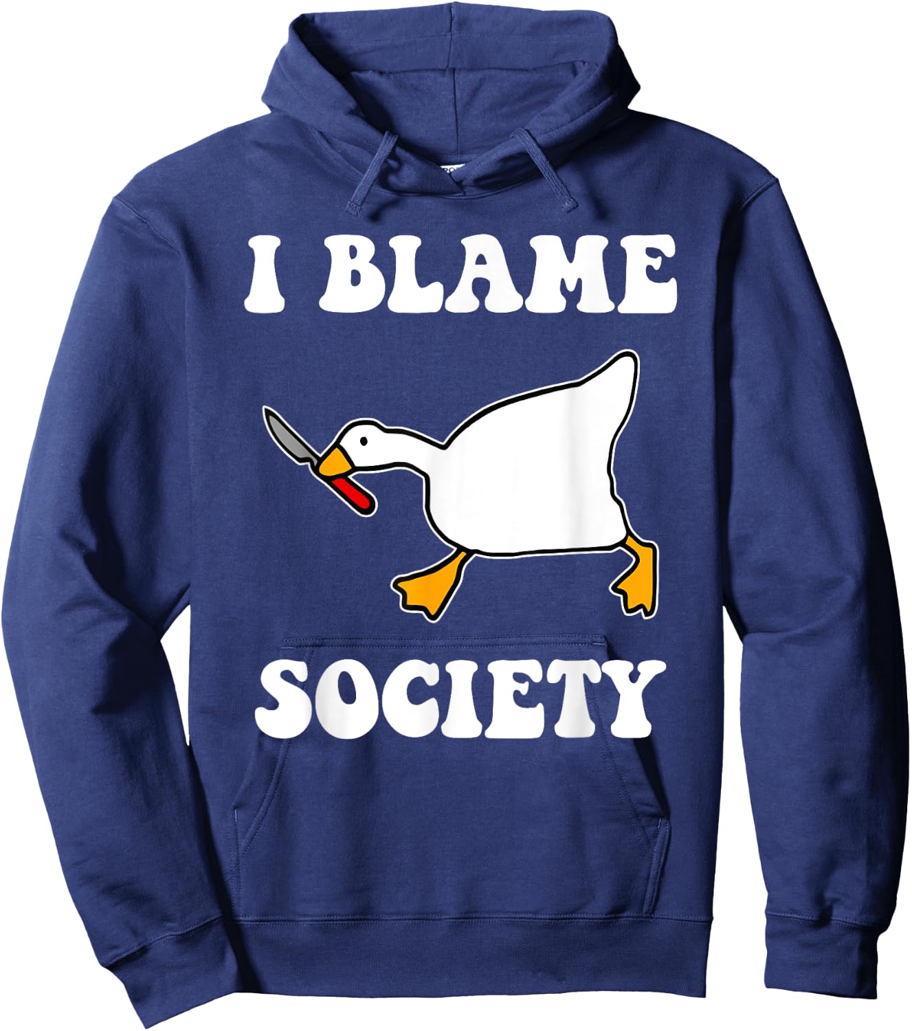 I Blame Society Hoodie - Hoodie | Navy