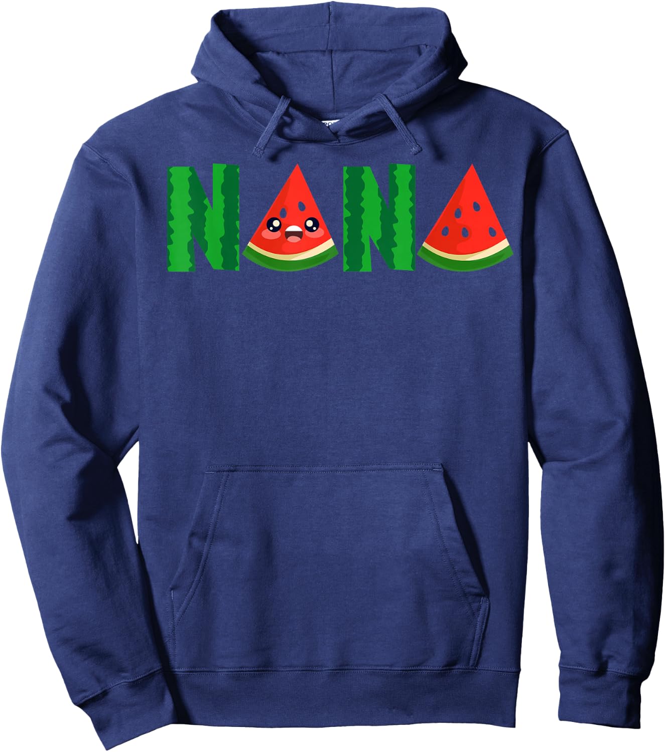Nana Watermelon Tropical Summer Fruit Melon Hoodie - Hoodie | Navy