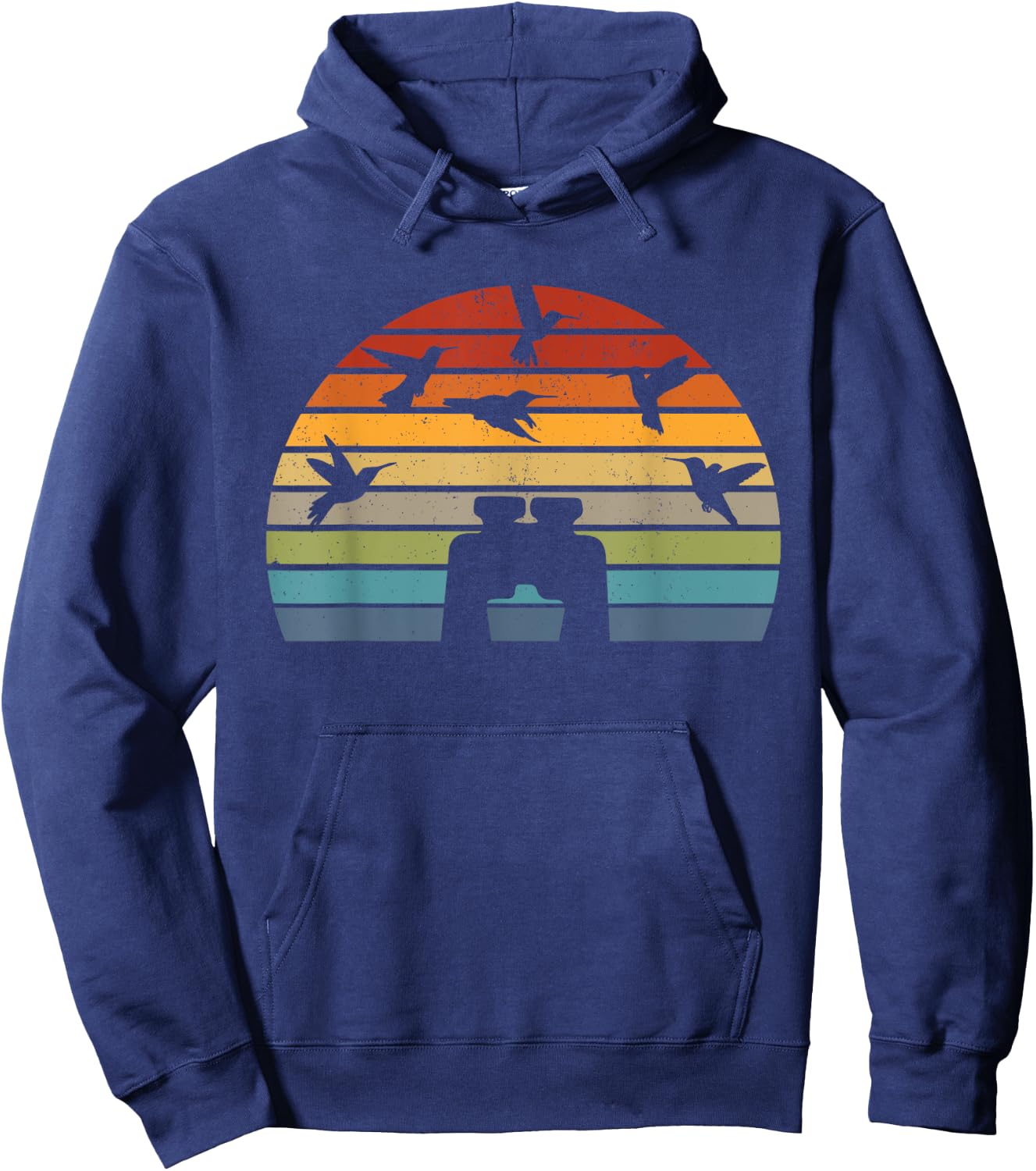 Bird Watching Vintage Birdwatching Birding Hoodie - Hoodie | Navy