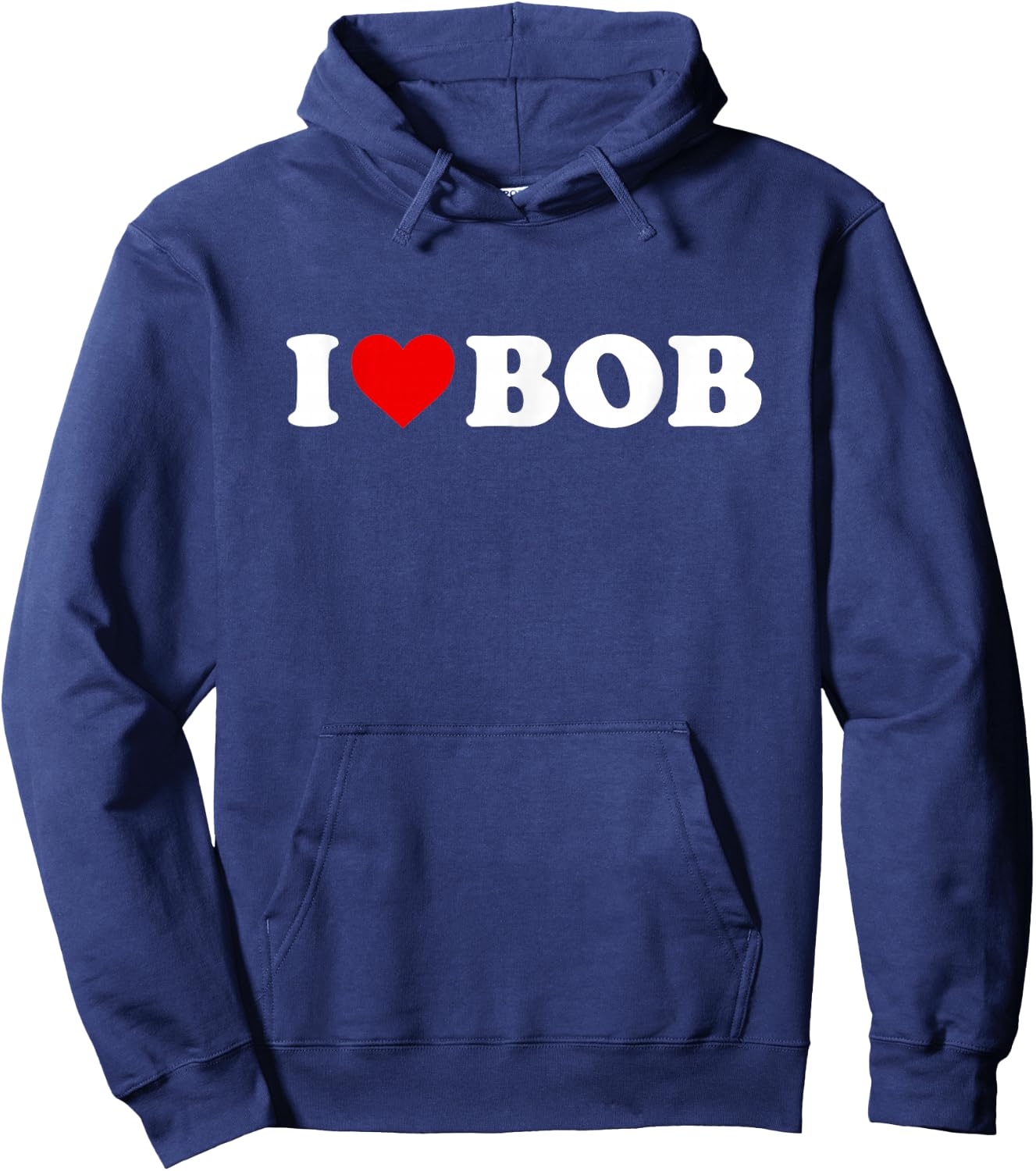 I Love Bob - Heart Hoodie - Hoodie | Navy