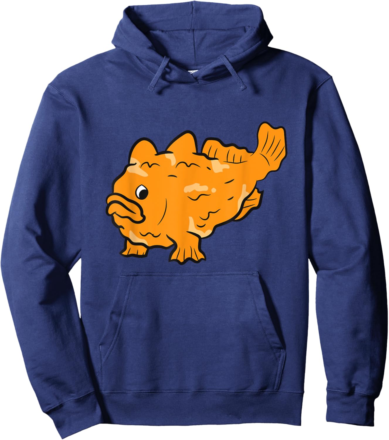Funny Frogfish Antennariidae Fish Cute Frogfish Hoodie - Hoodie | Navy
