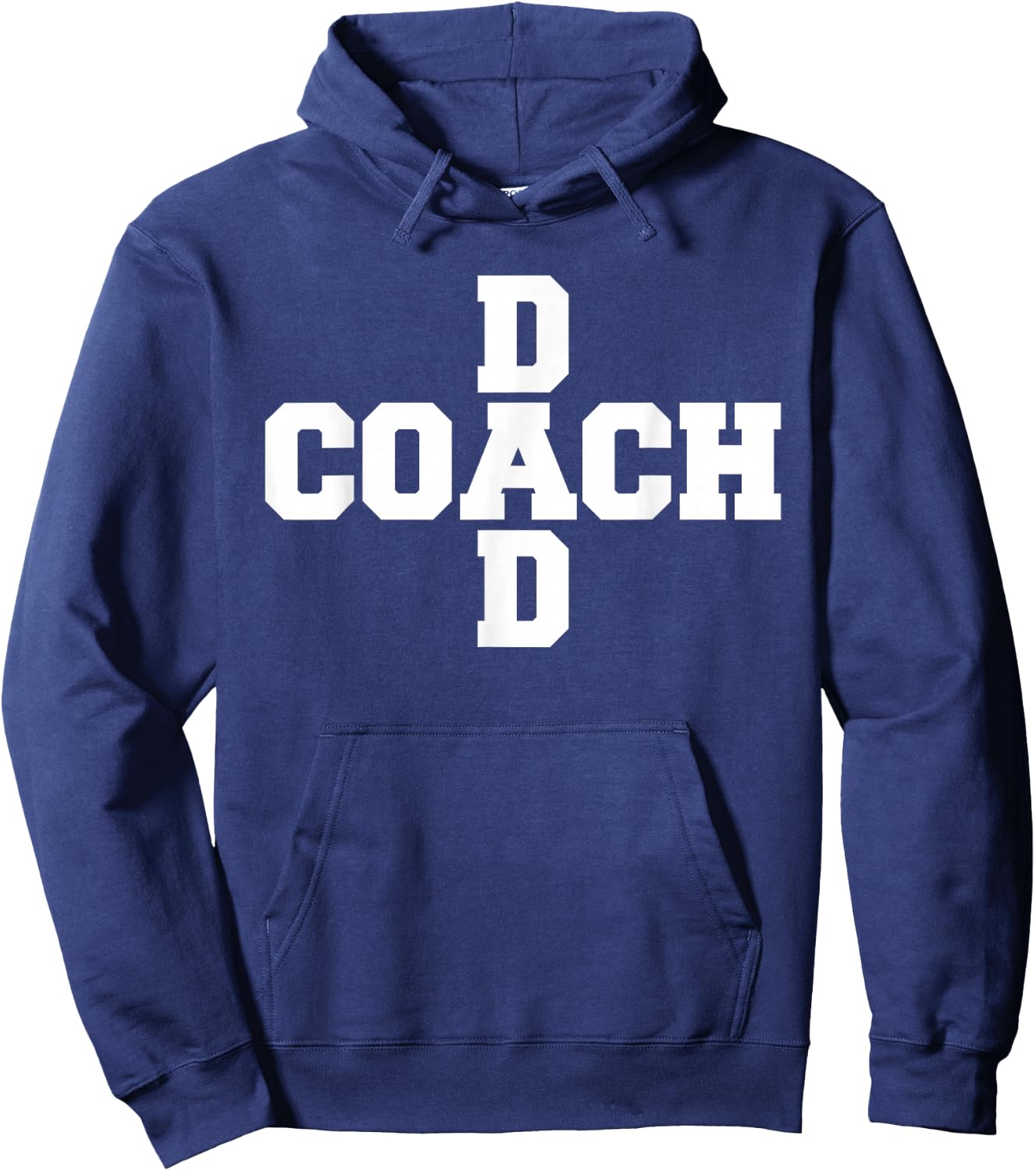 Criss-Cross Coach Dad Hoodie - Hoodie | Navy