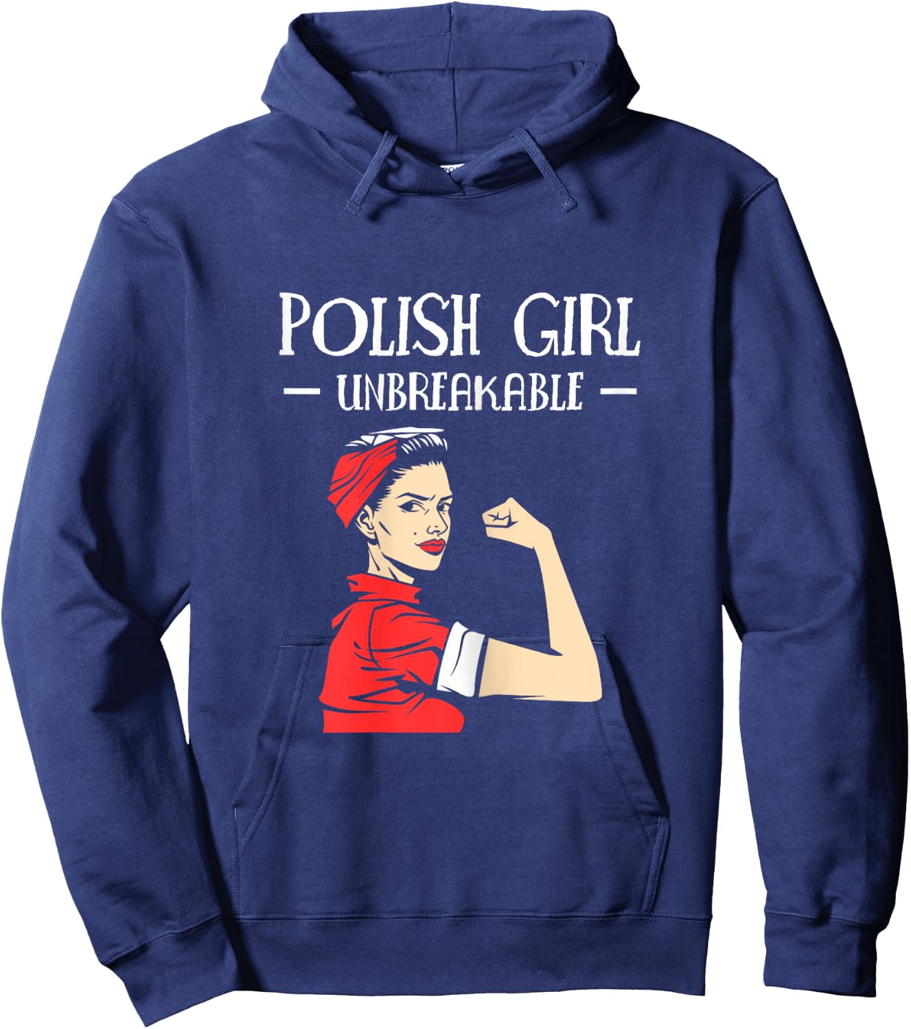 Polish Girls Unbreakable Poland Hoodie - Hoodie | Navy