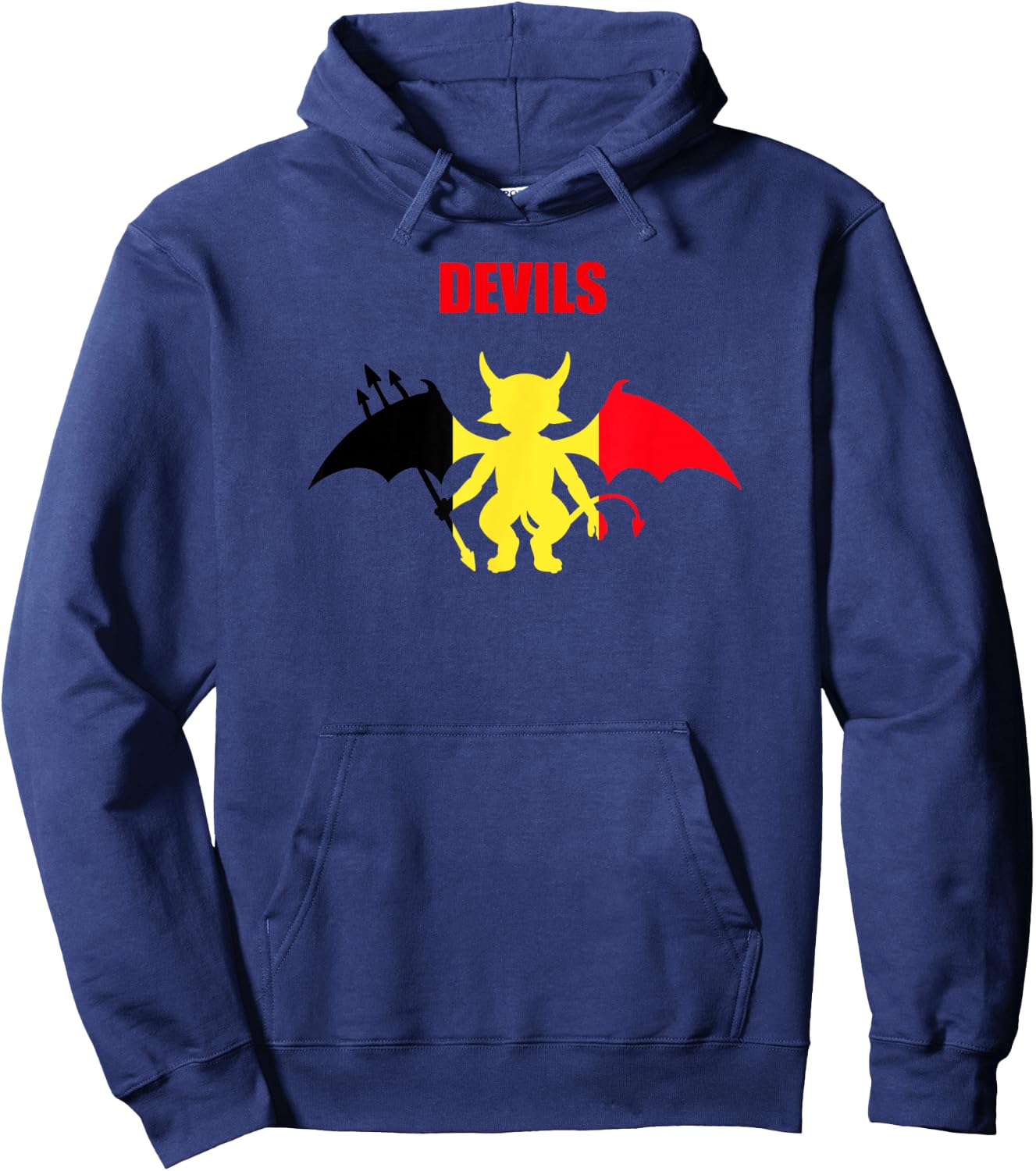 Belgium Devils Soccer Hoodie - Hoodie | Navy