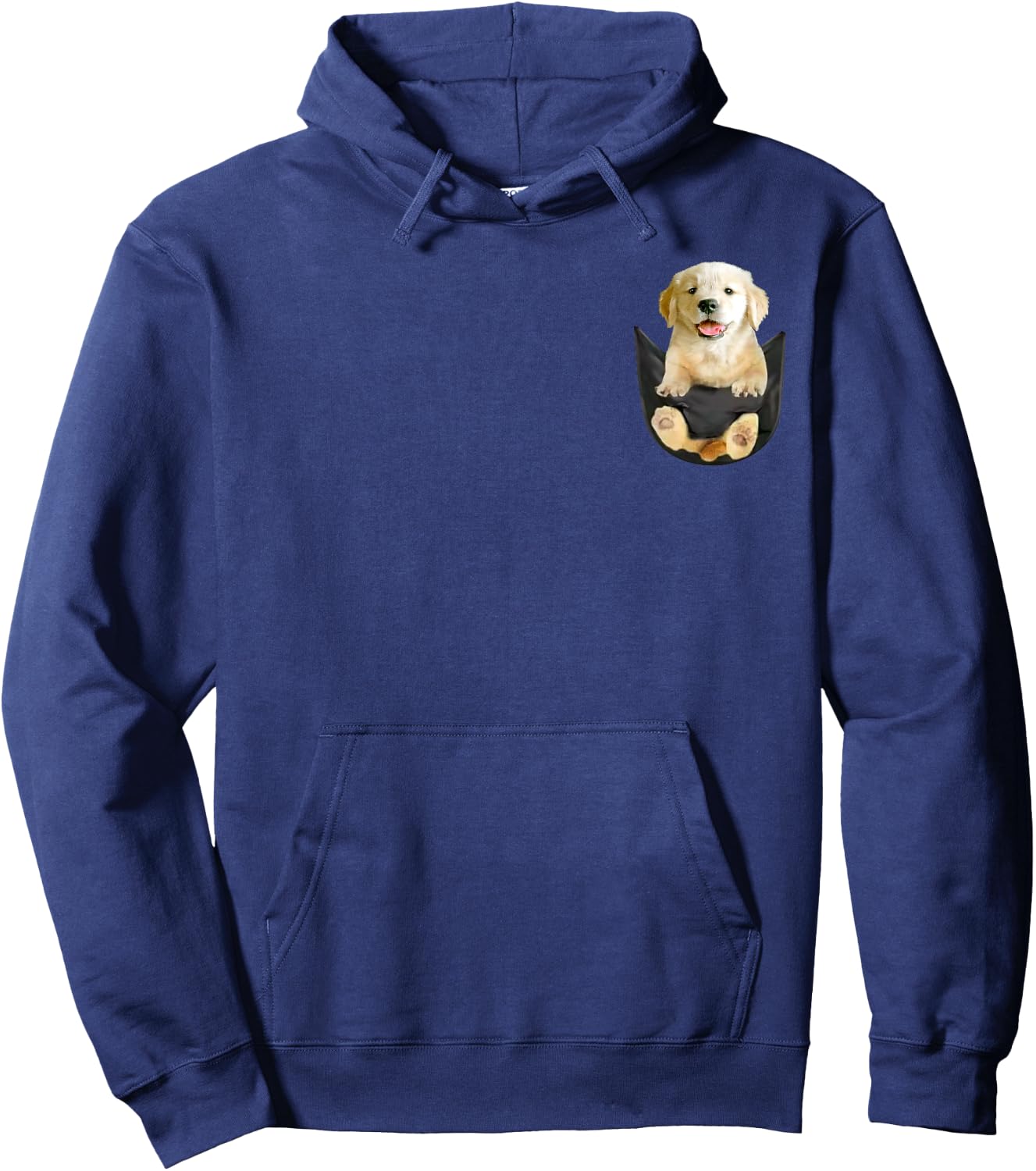 Funny Yellow Lab In Pocket Labrador Retriever Hoodie - Hoodie | Navy