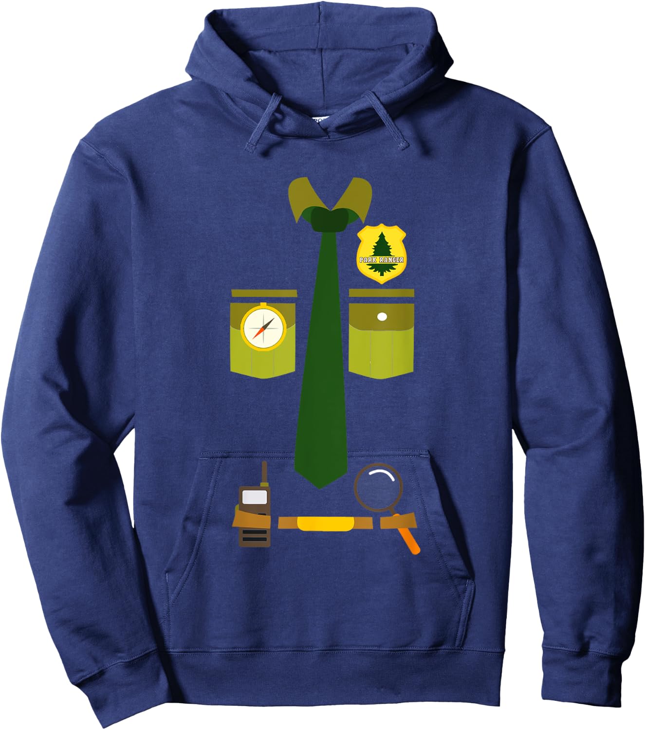 Halloween Park Ranger Costume for Kids Hoodie - Hoodie | Navy