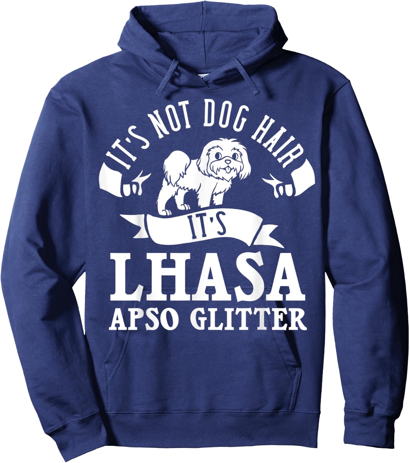 Lhasa Apso Dog Gift Puppies Owner Lover Hoodie - Hoodie | Navy