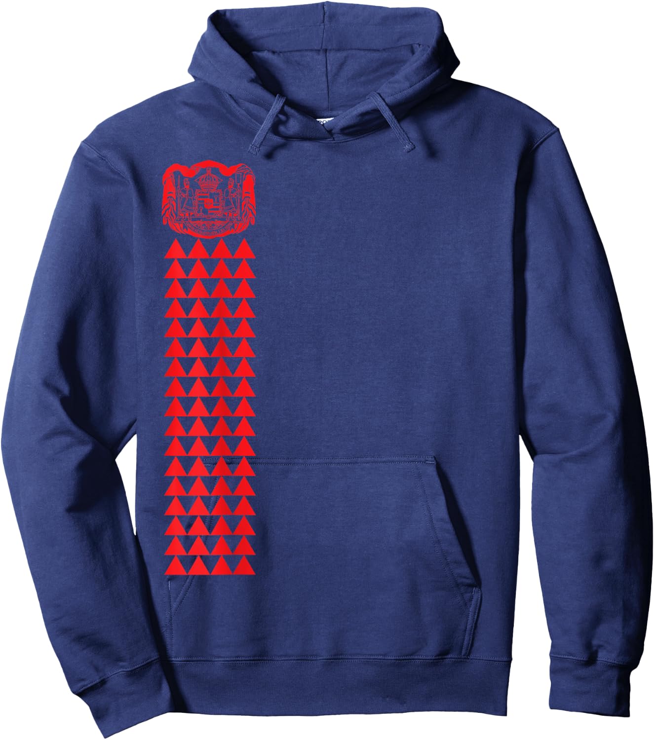 Tribal Hawaiian Island Design Hoodie - Hoodie | Navy