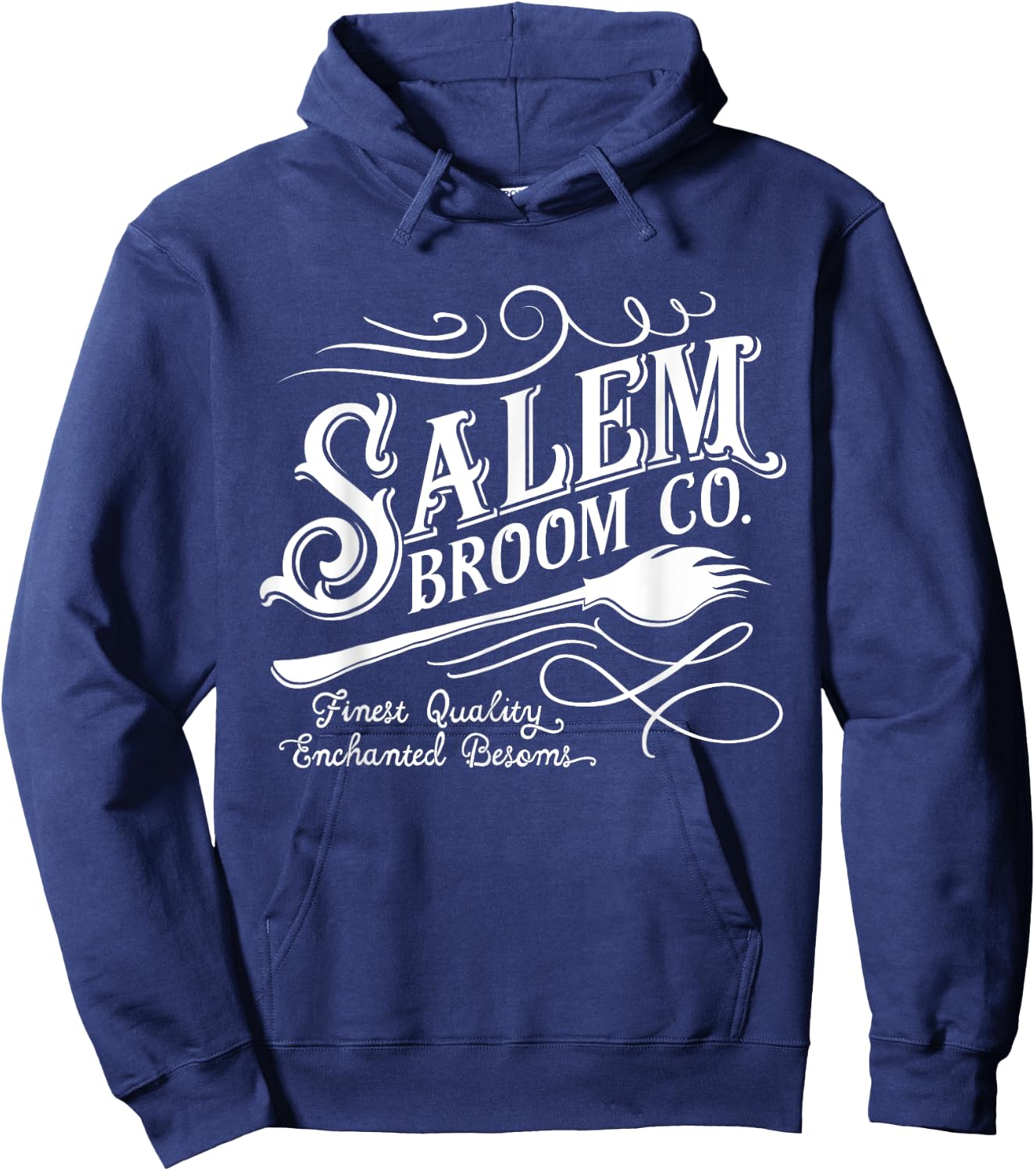 Salem Broom Company est 1692 Halloween Hoodie - Hoodie | Navy