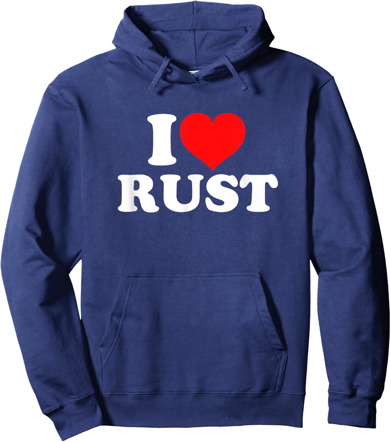I Love Rust Hoodie - Hoodie | Navy