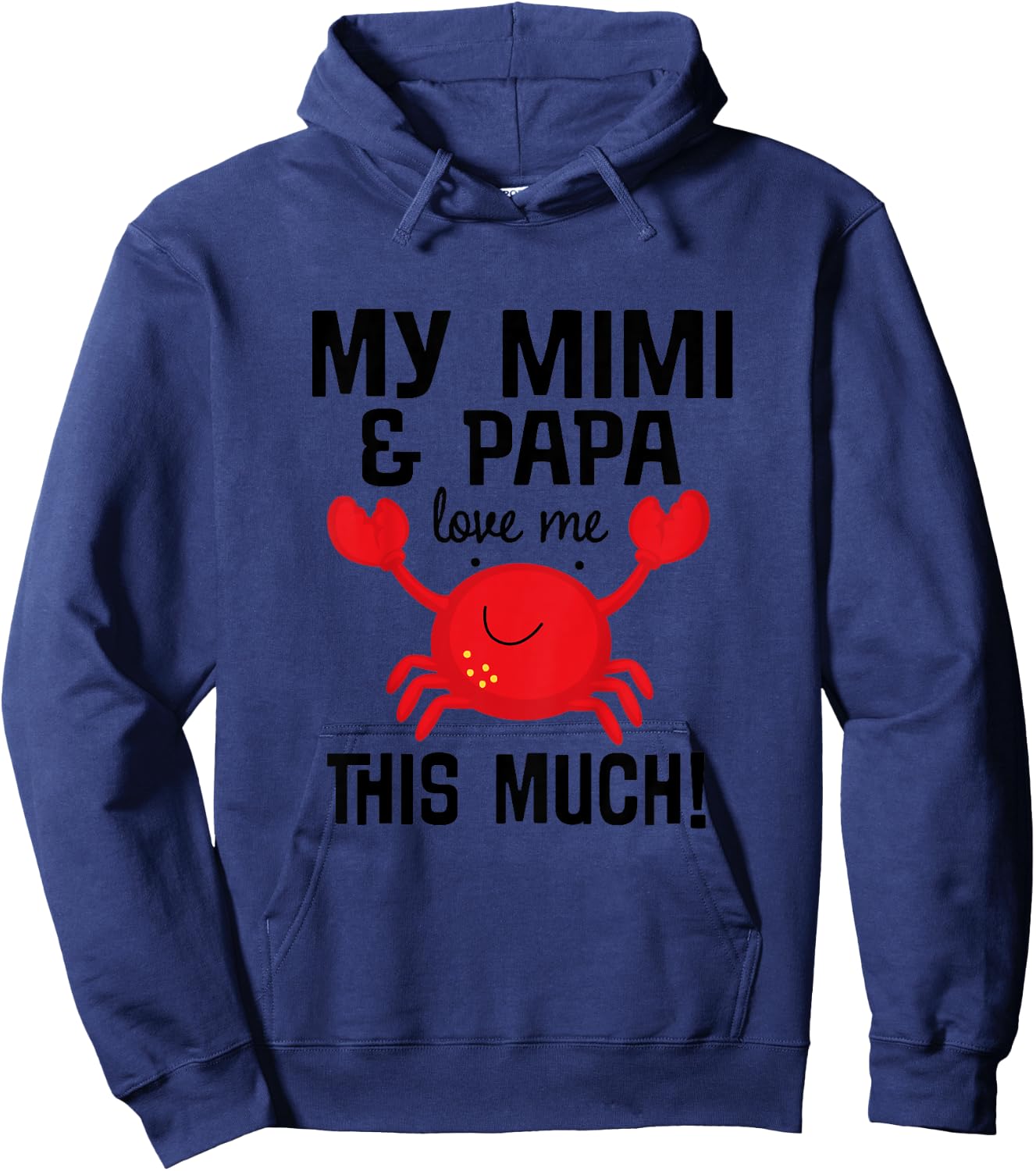 Mimi and Papa Love Me Grandchild Hoodie - Hoodie | Navy