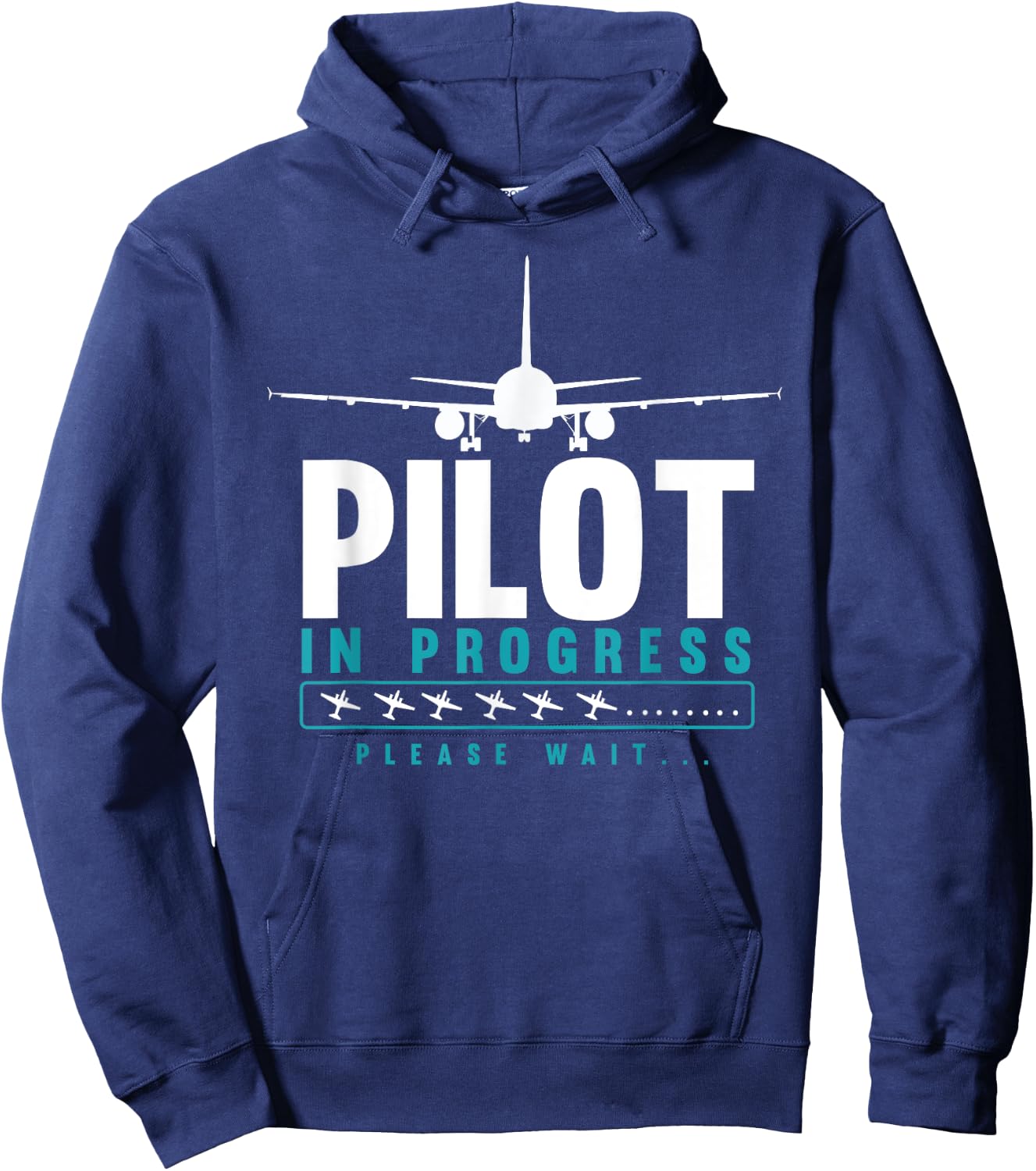 Pilot In Progress, Future Pilot Toy Airplane Hoodie - Hoodie | Navy