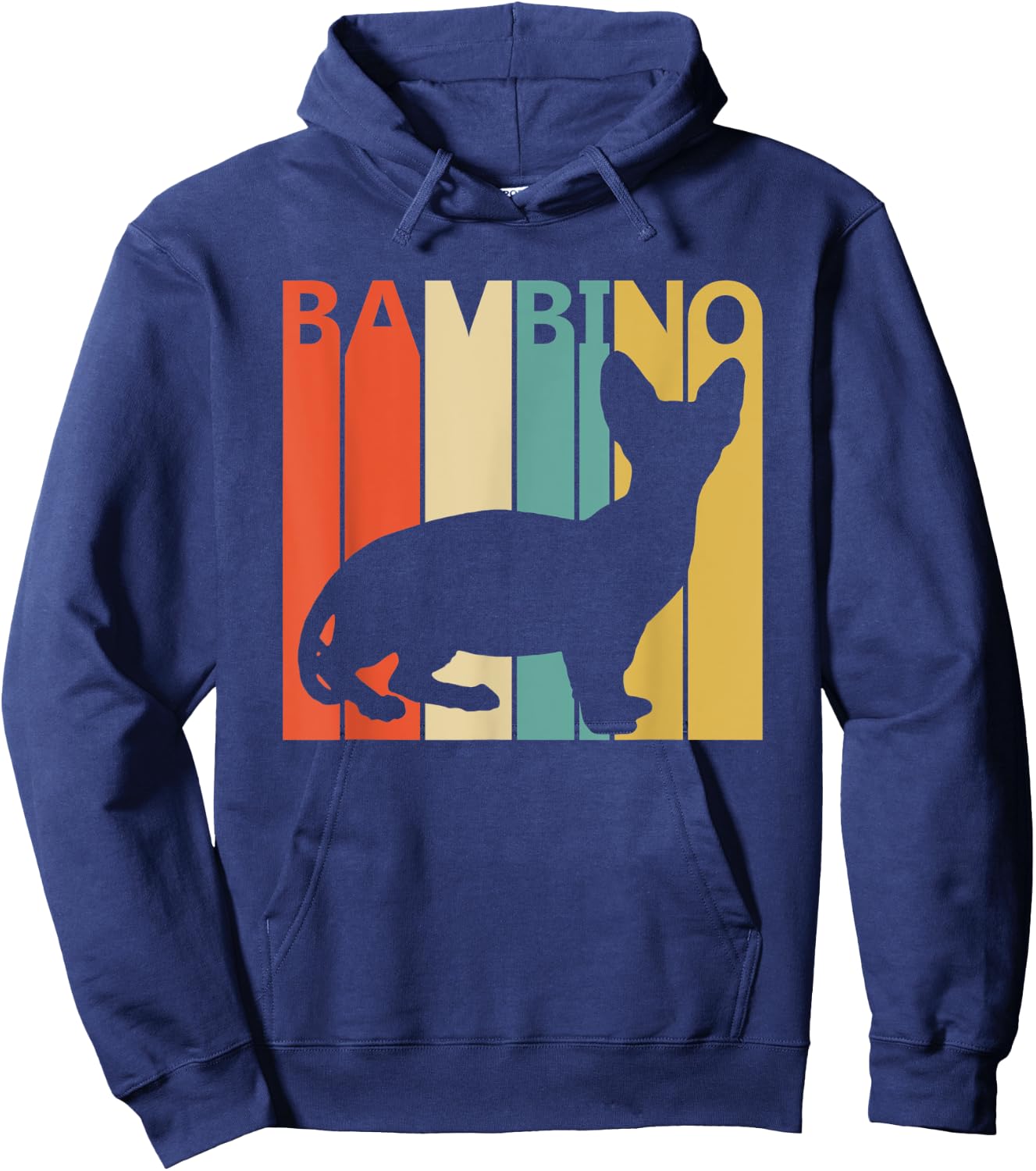 Vintage Bambino Cat Hoodie - Hoodie | Navy