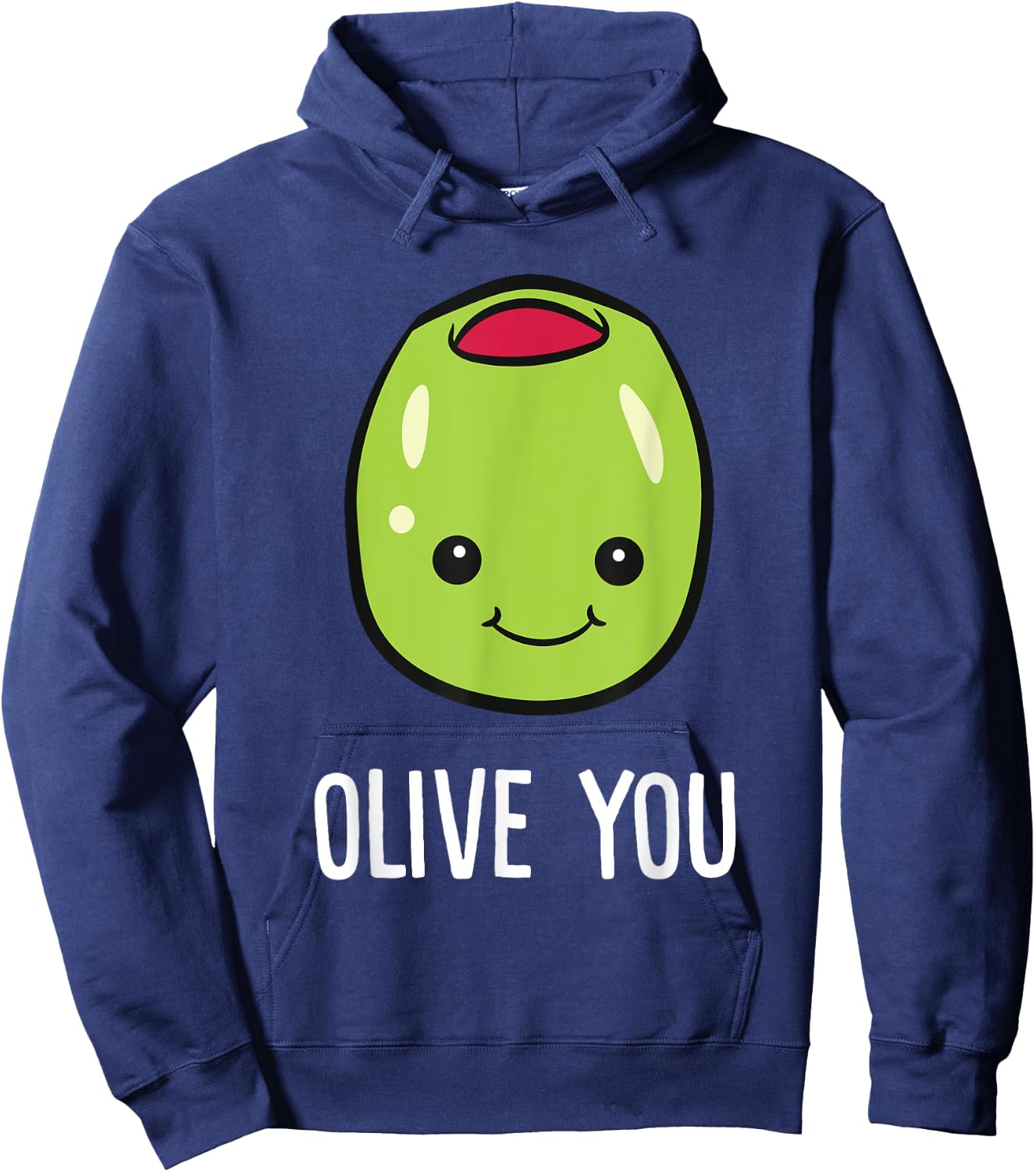 Olive You Love You Funny Olives Hoodie - Hoodie | Navy
