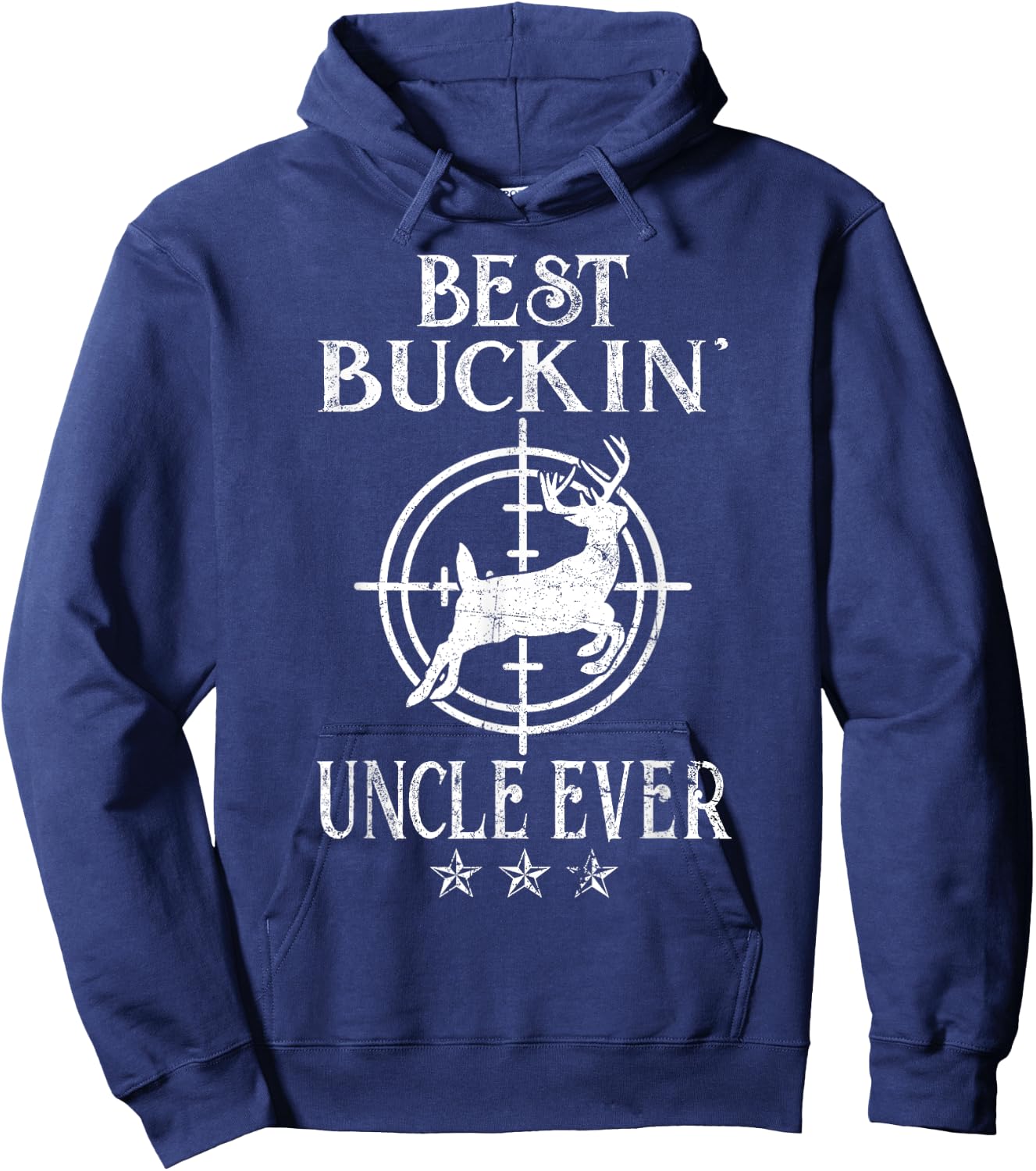 Best Buckin Uncle Ever Deer Hunters Hoodie - Hoodie | Navy