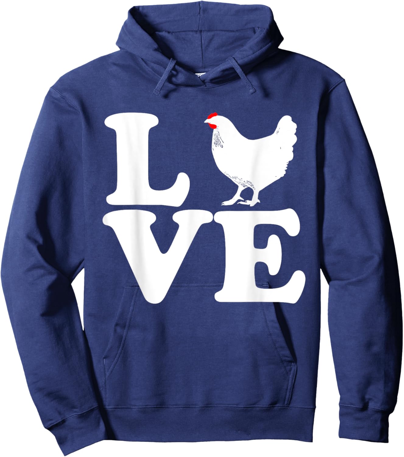 Love Chicken - Chicken Farmer Farming Gift Hoodie - Hoodie | Navy