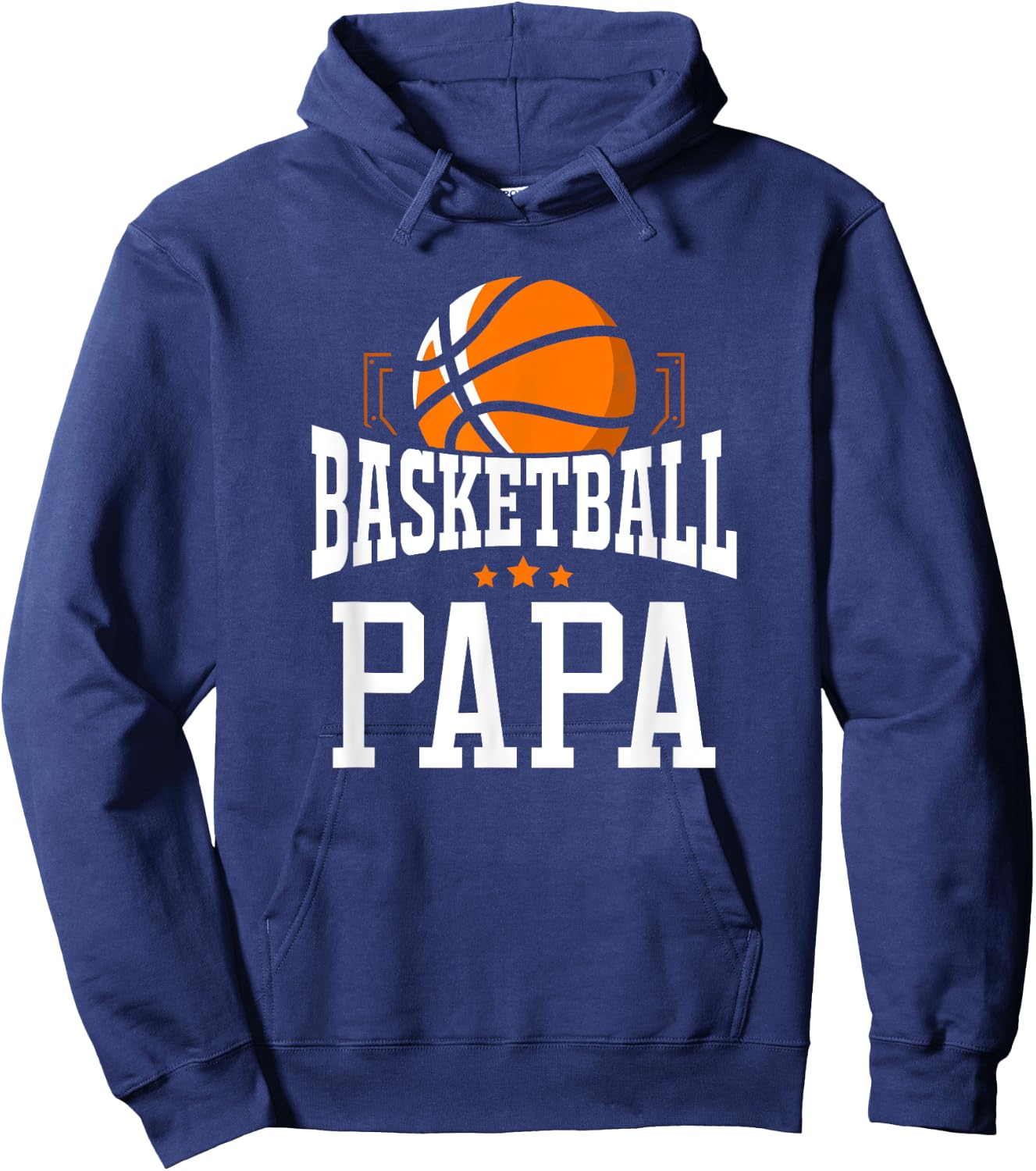 Basketball Papa Team Sports Fan Hoodie - Hoodie | Navy