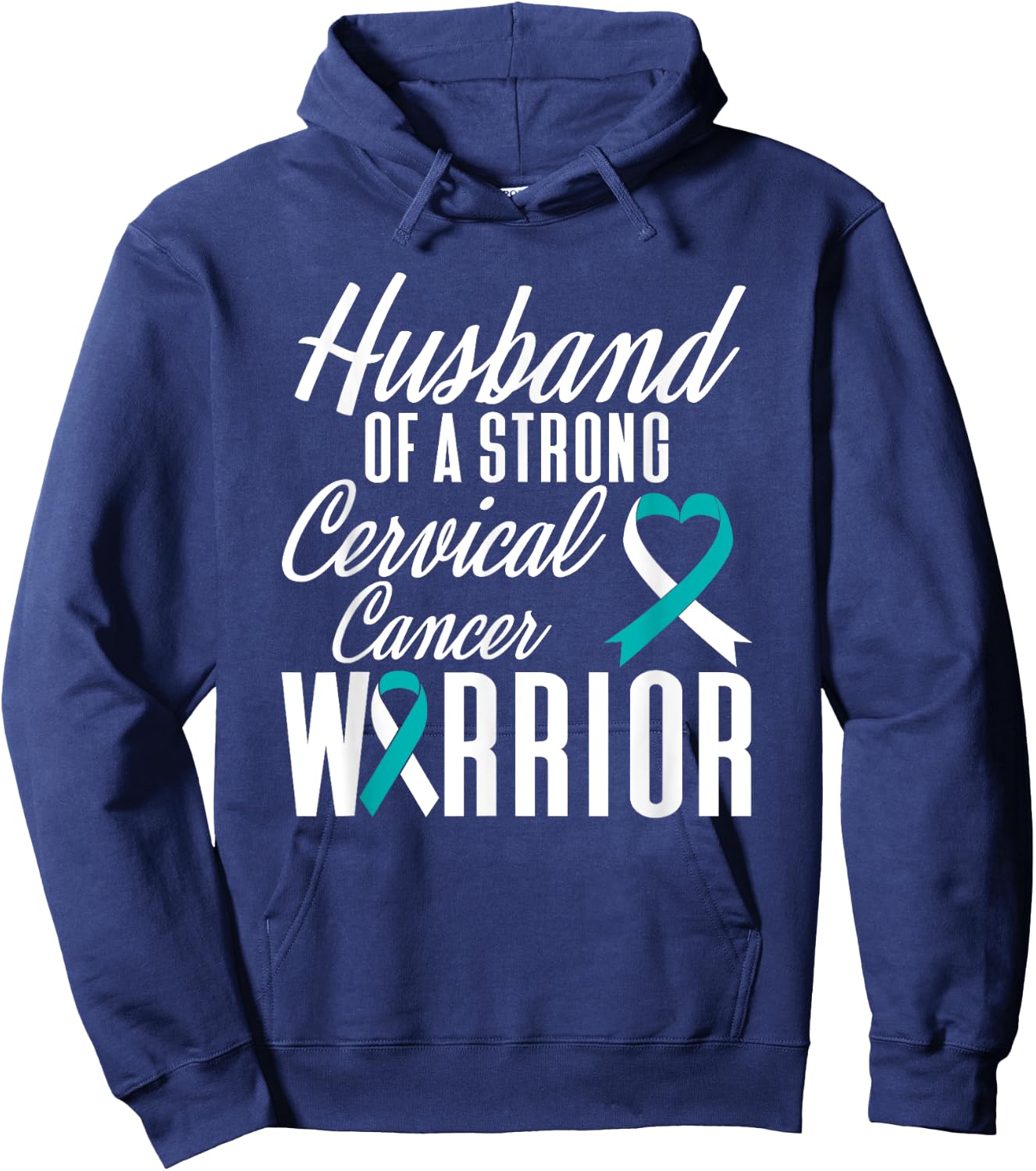 Cervical Cancer Awareness Warrior Survivor Hoodie - Hoodie | Navy