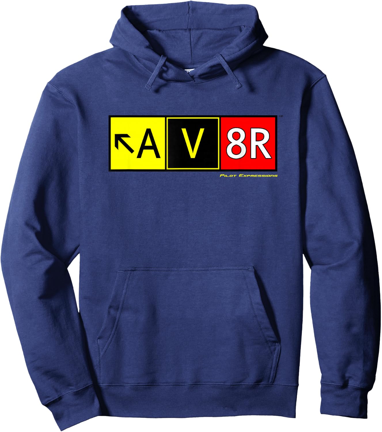 AV8R Aviator Taxiway Sign Hoodie - Hoodie | Navy