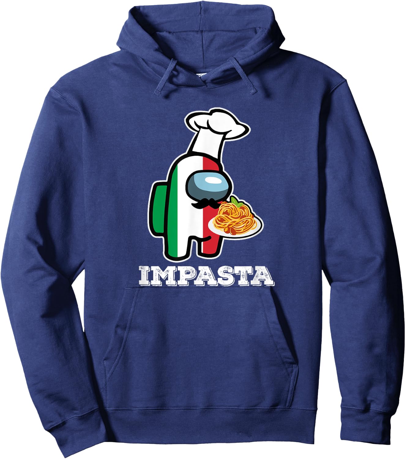 Impasta Fun Noodle Design Hoodie - Hoodie | Navy