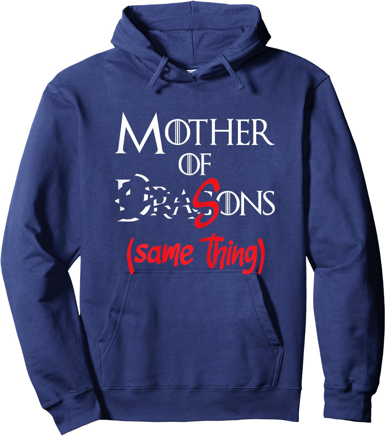 Mother Of Sons - Funny Dragon Mother Mom Hoodie - Hoodie | Navy