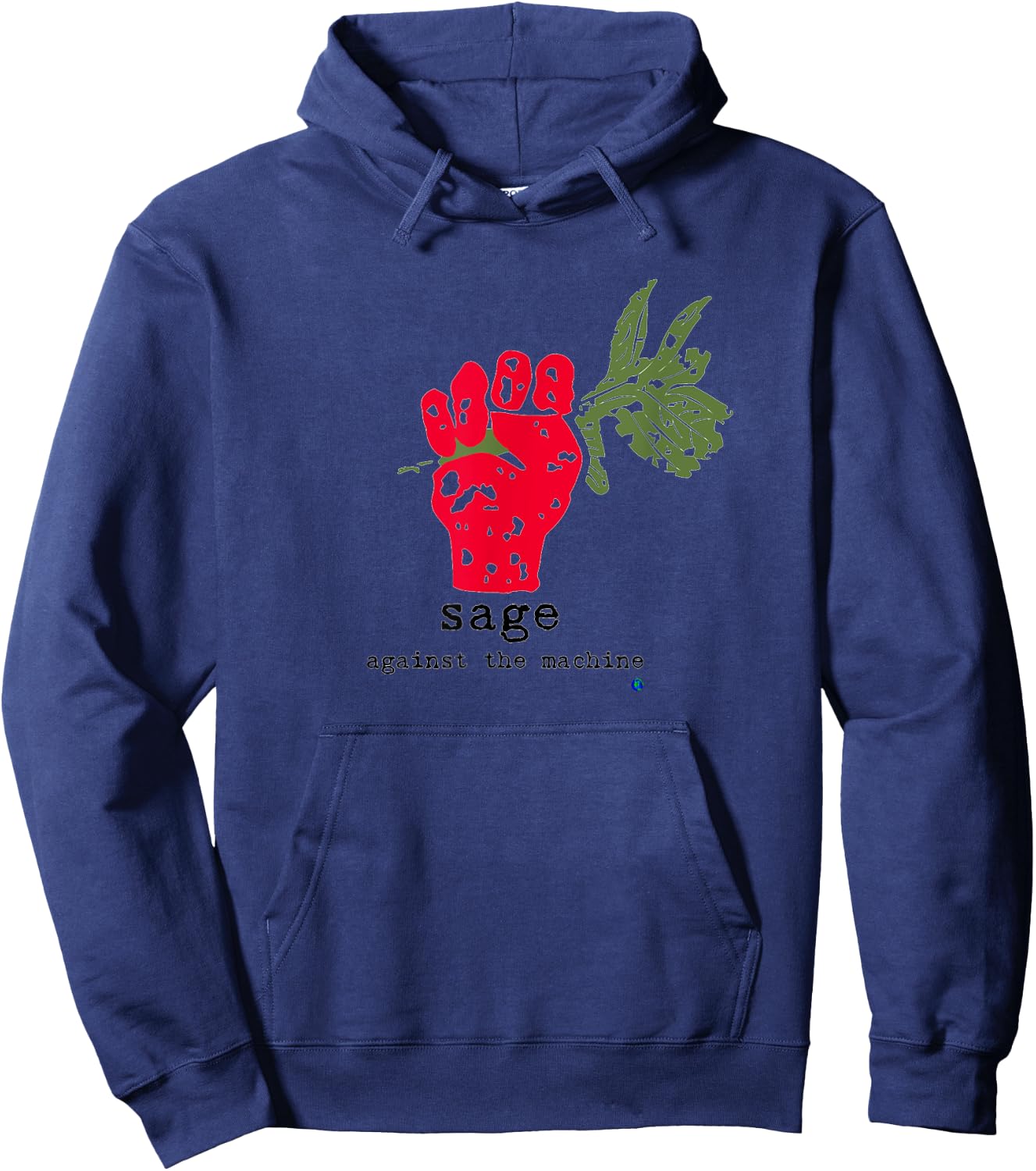 Sage Against the Machine Hoodie - Hoodie | Navy