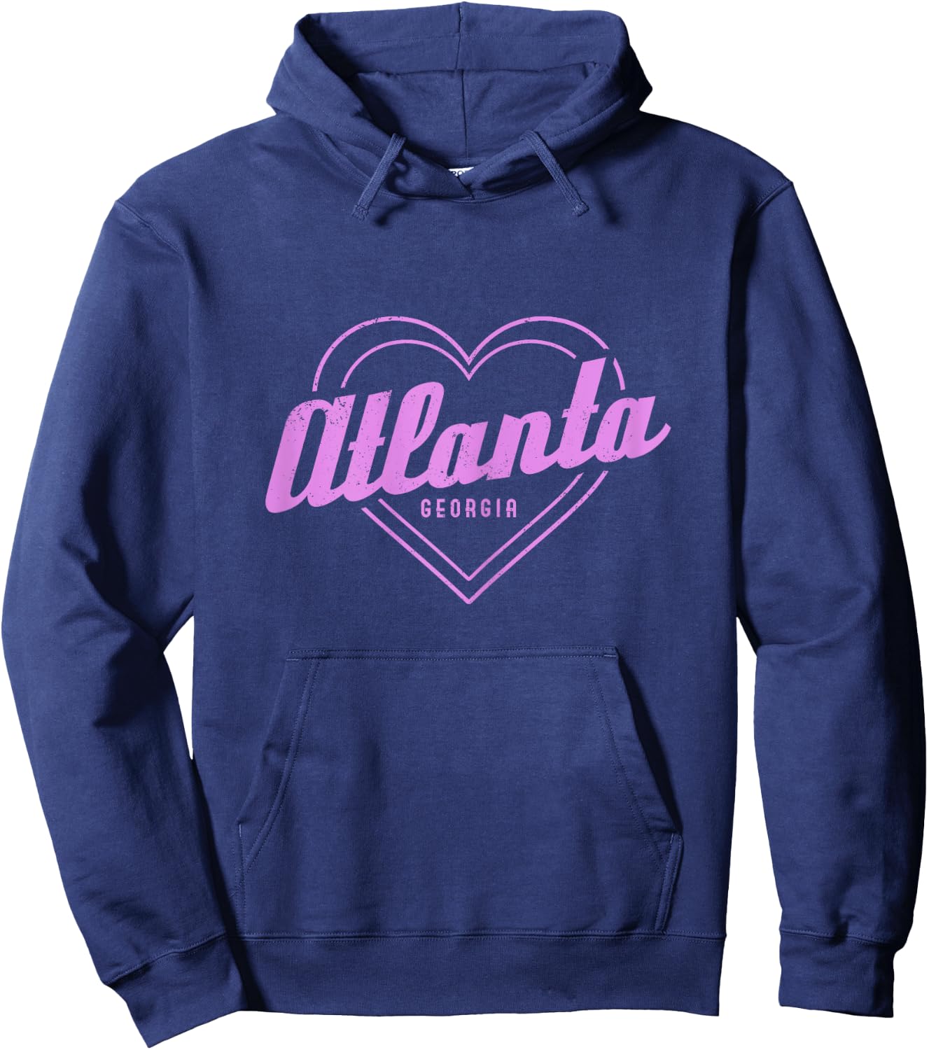 Atlanta Georgia Heart Pride ATL Girls Hoodie - Hoodie | Navy