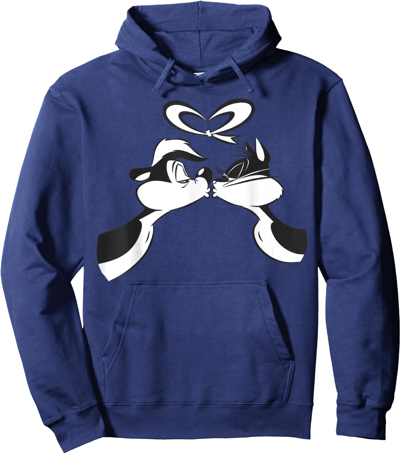 Pepe Le Pew Valentines Kiss Hoodie - Hoodie | Navy