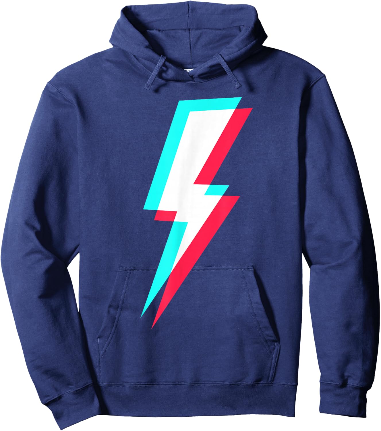 Lightning Symbol Power Electricity Bolt Graphic Hoodie - Hoodie | Navy