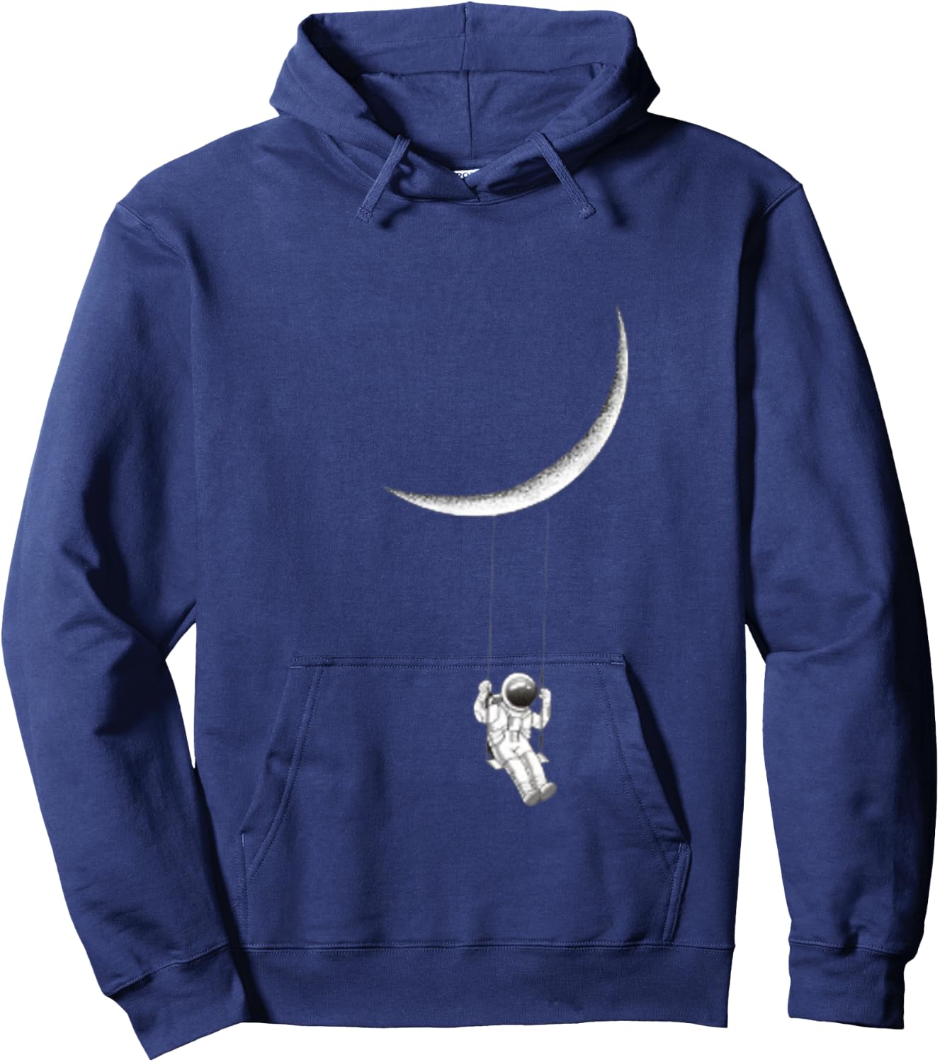 Astronaut swinging on moon Hoodie - Hoodie | Navy