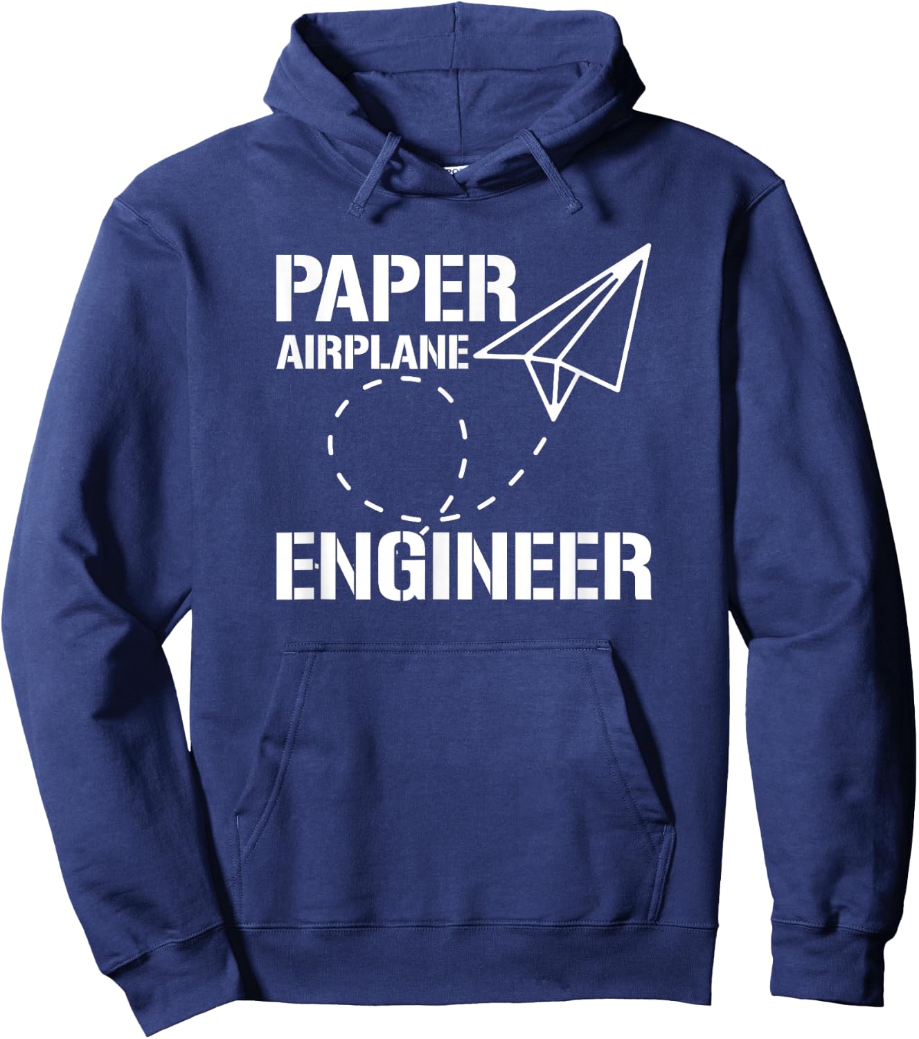 Paper Airplane Engineer, Paper Plane Builder Hoodie - Hoodie | Navy