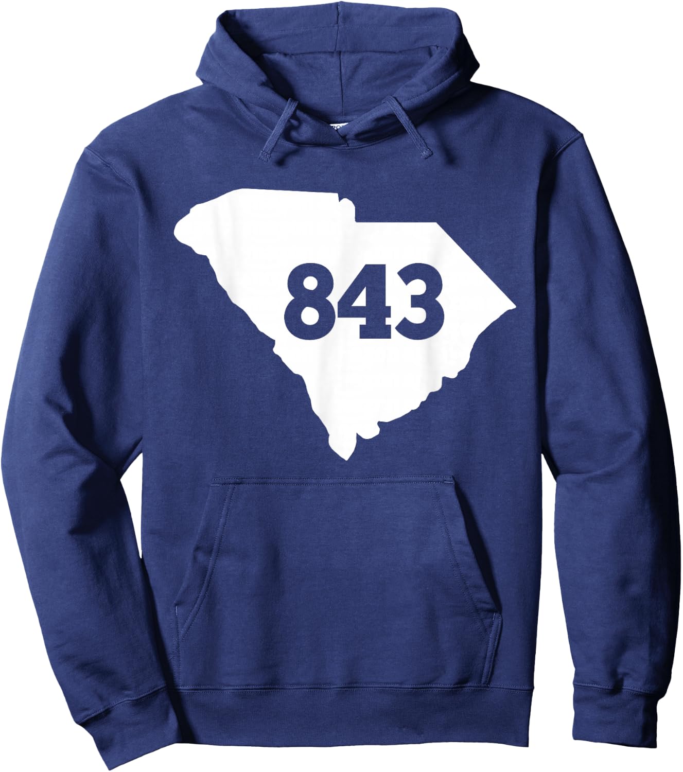 South Carolina 843 Area Code Hoodie - Hoodie | Navy