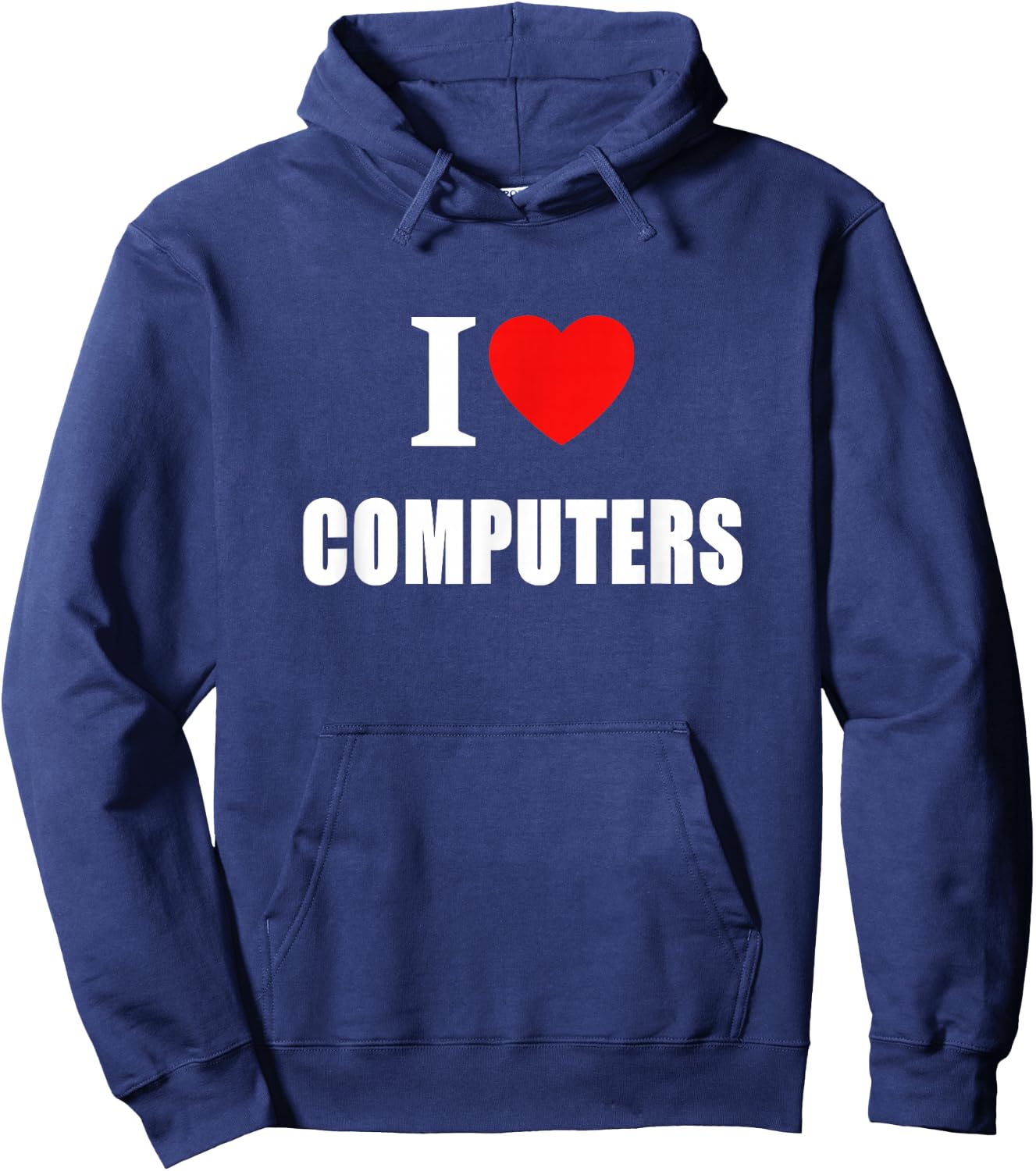 I Love Computers Women And Students Hoodie - Hoodie | Navy