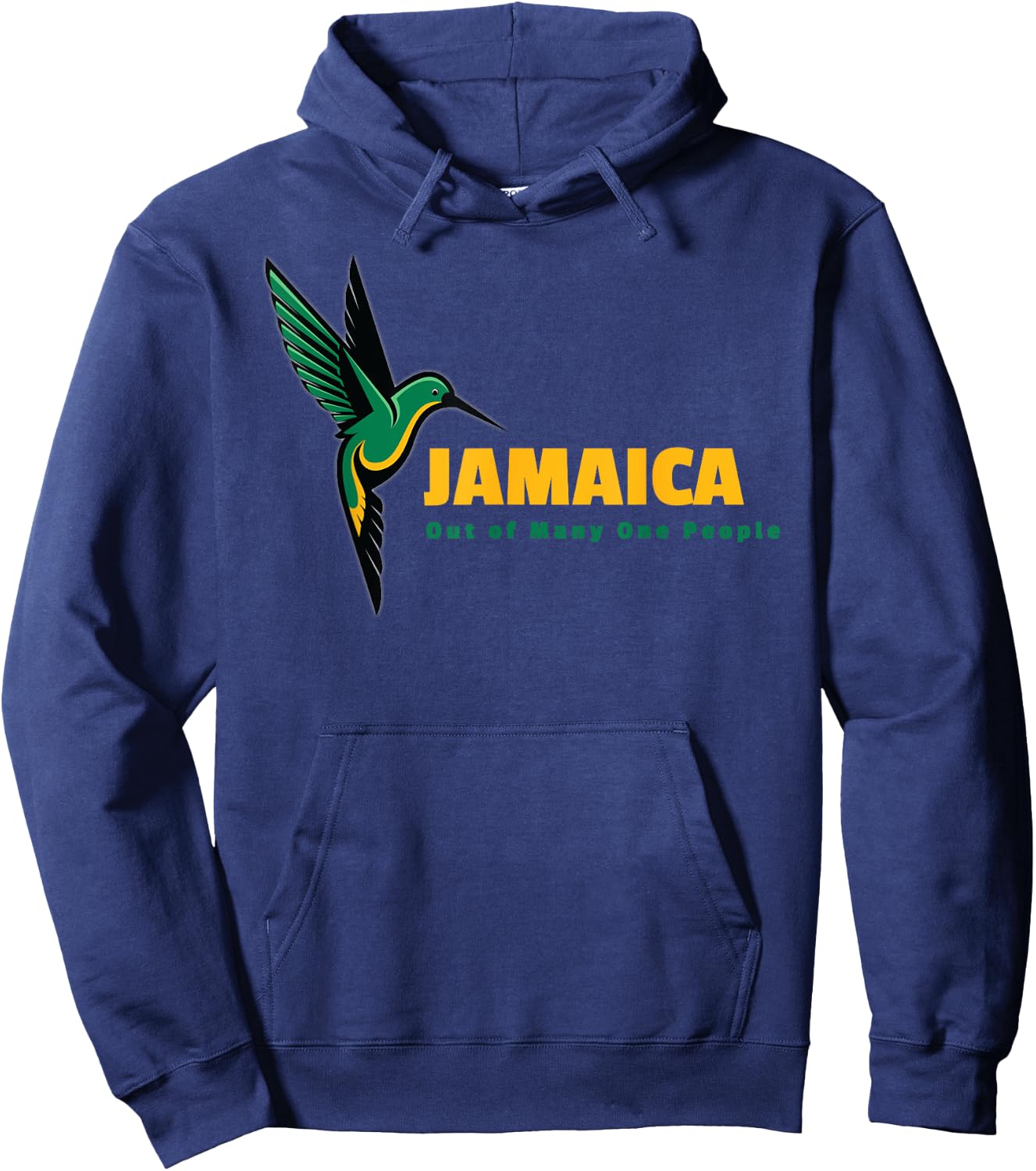 Jamaica national bird and slogan Hoodie - Hoodie | Navy