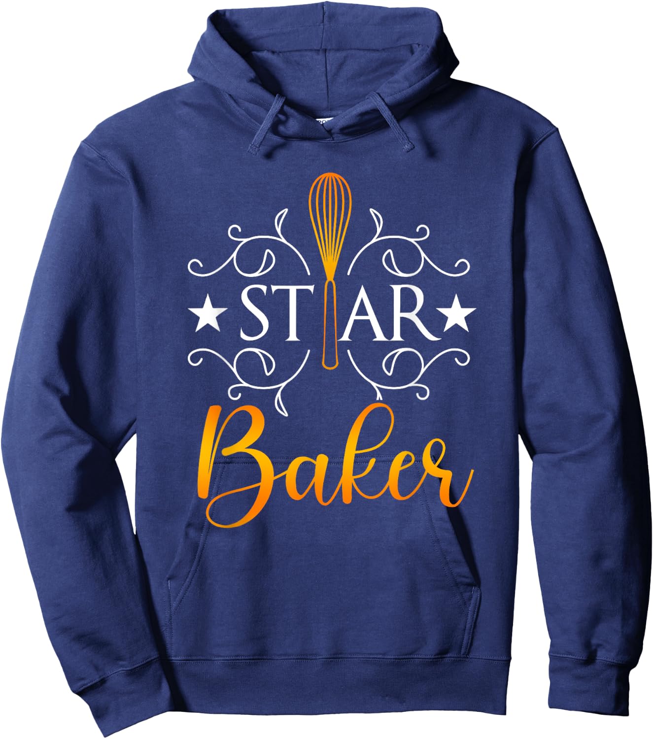 Best Baker Shirt Star Baker Humor Baking Gift Hoodie - Hoodie | Navy