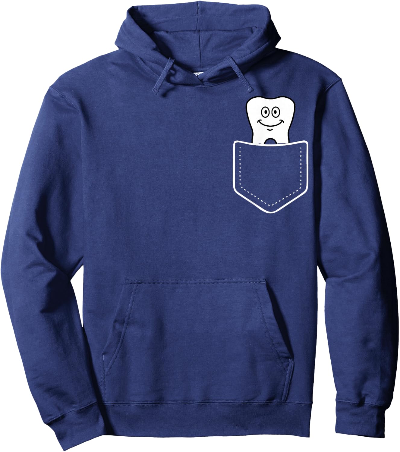 funny tooth pocket, Tooth Dental Assistant Hoodie - Hoodie | Navy