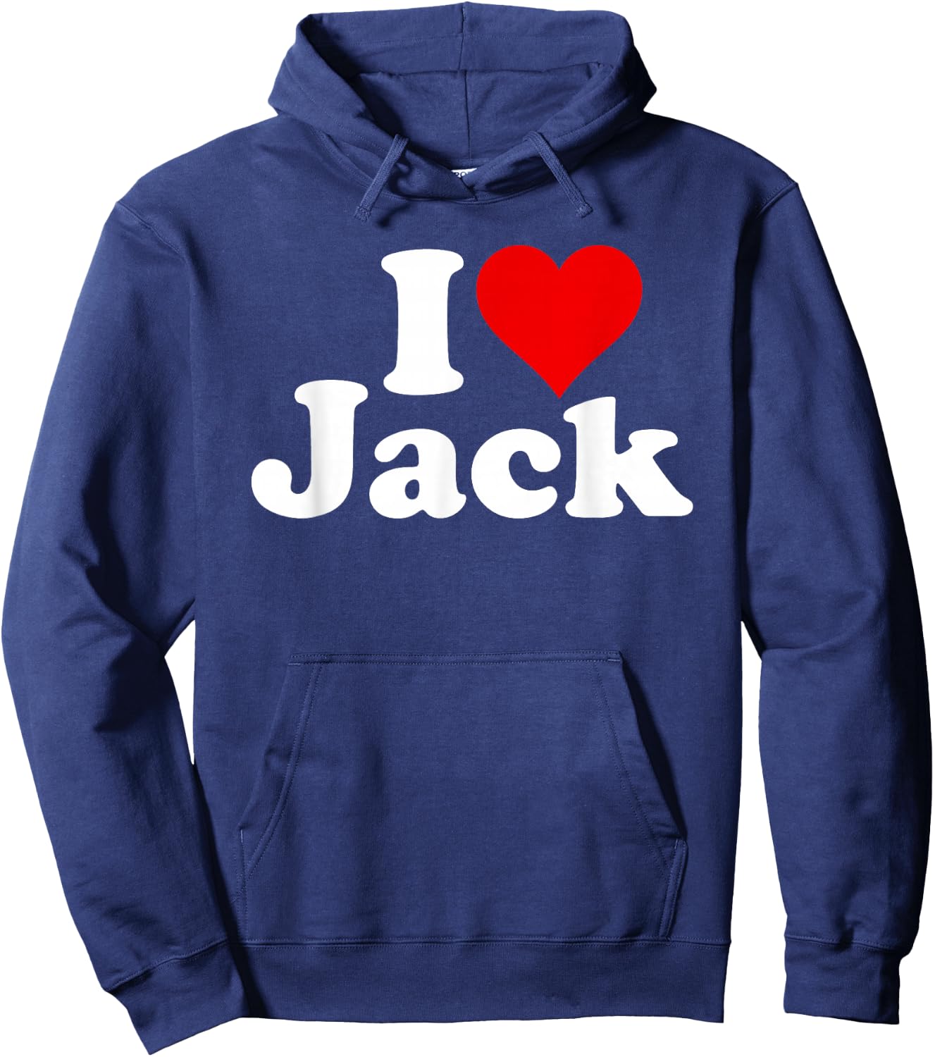 I Love Heart Jack Hoodie - Hoodie | Navy