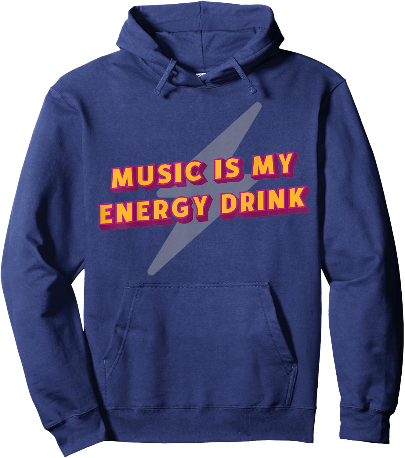 Music's My Energy Drink Energy Drink Hoodie - Hoodie | Navy