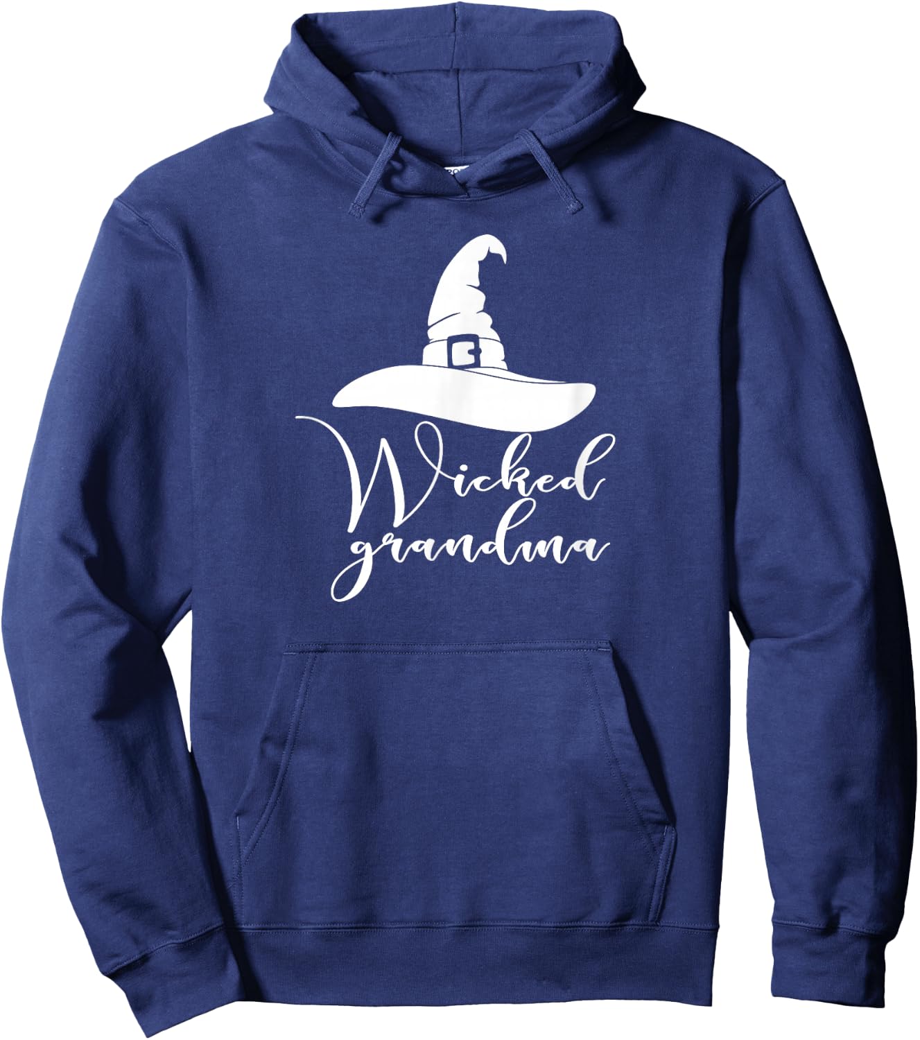 Halloween Grandma Shirt-Cute Wicked Witch Hat Hoodie - Hoodie | Navy