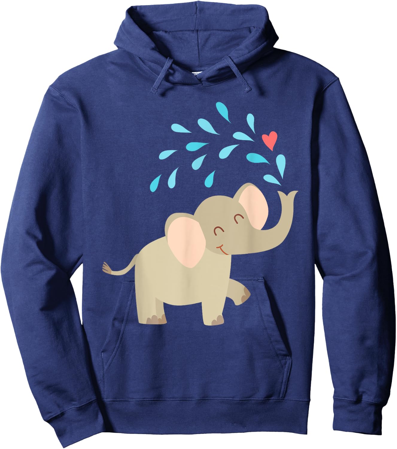 Baby Elephant Animal Women Or Kids Hoodie - Hoodie | Navy