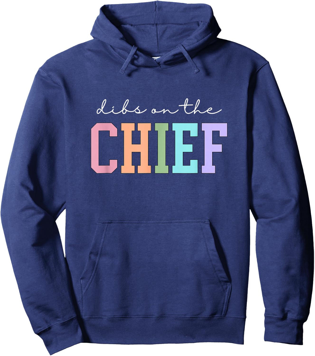 Dibs On The Chief Firefighter Police Chief Wife Hoodie - Hoodie | Navy