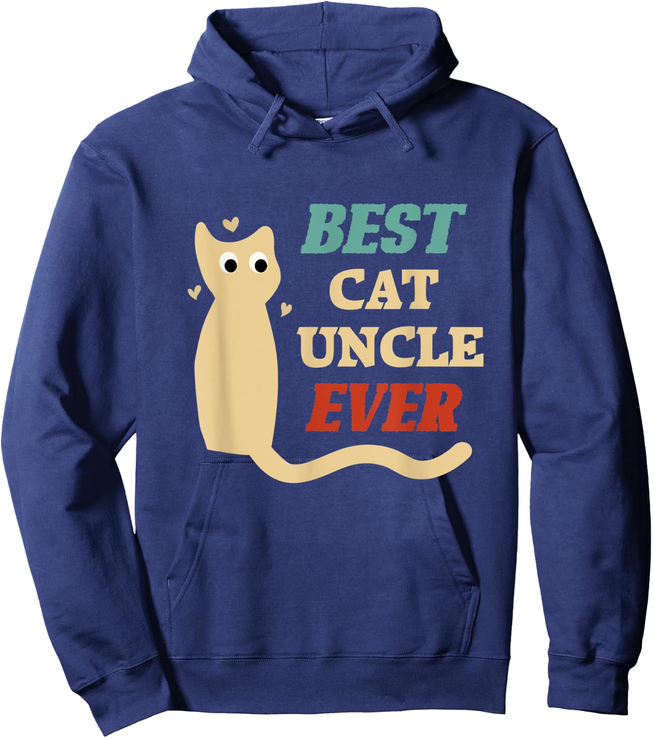 Best Cat Uncle Ever Hoodie - Hoodie | Navy