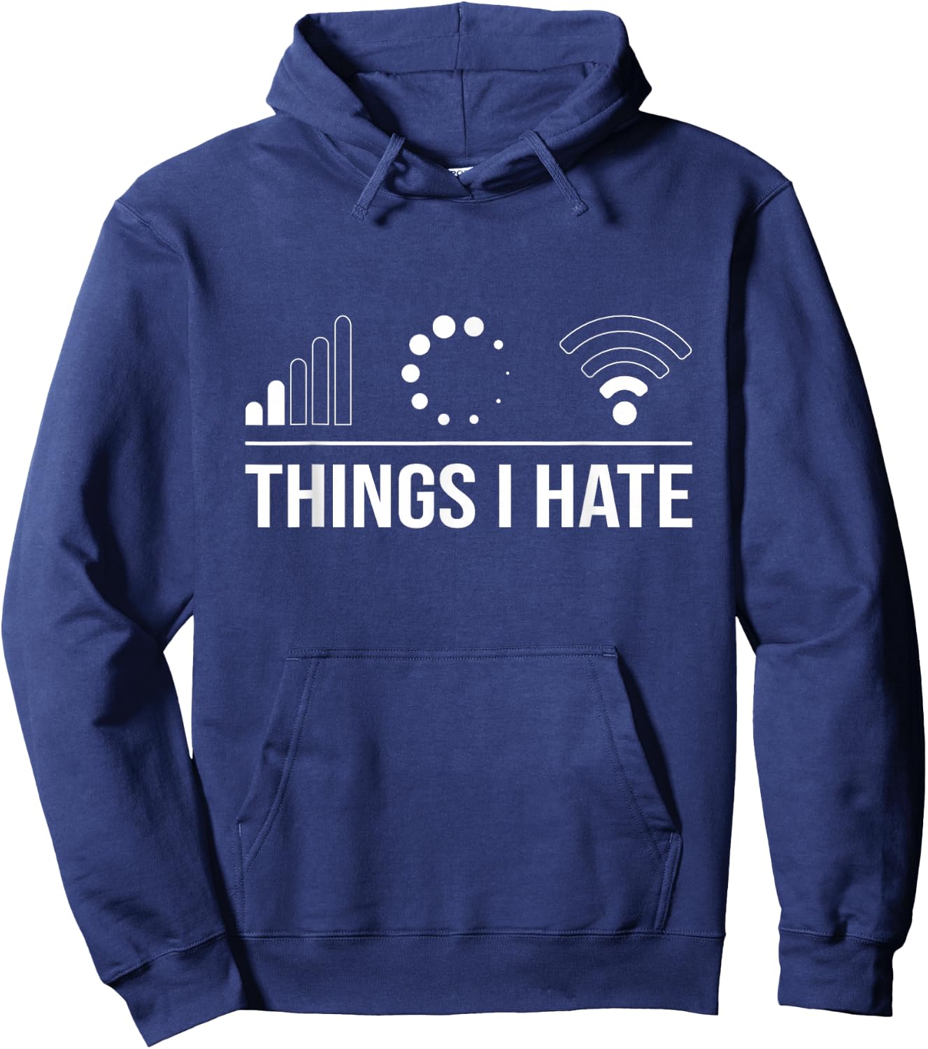 Funny Programmer Gamer Nerd Outfit - Things I Hate Programmer and Video Gamer - -Adults and Kids - Black - Small - Short Sleeve Hoodie - Hoodie | Navy