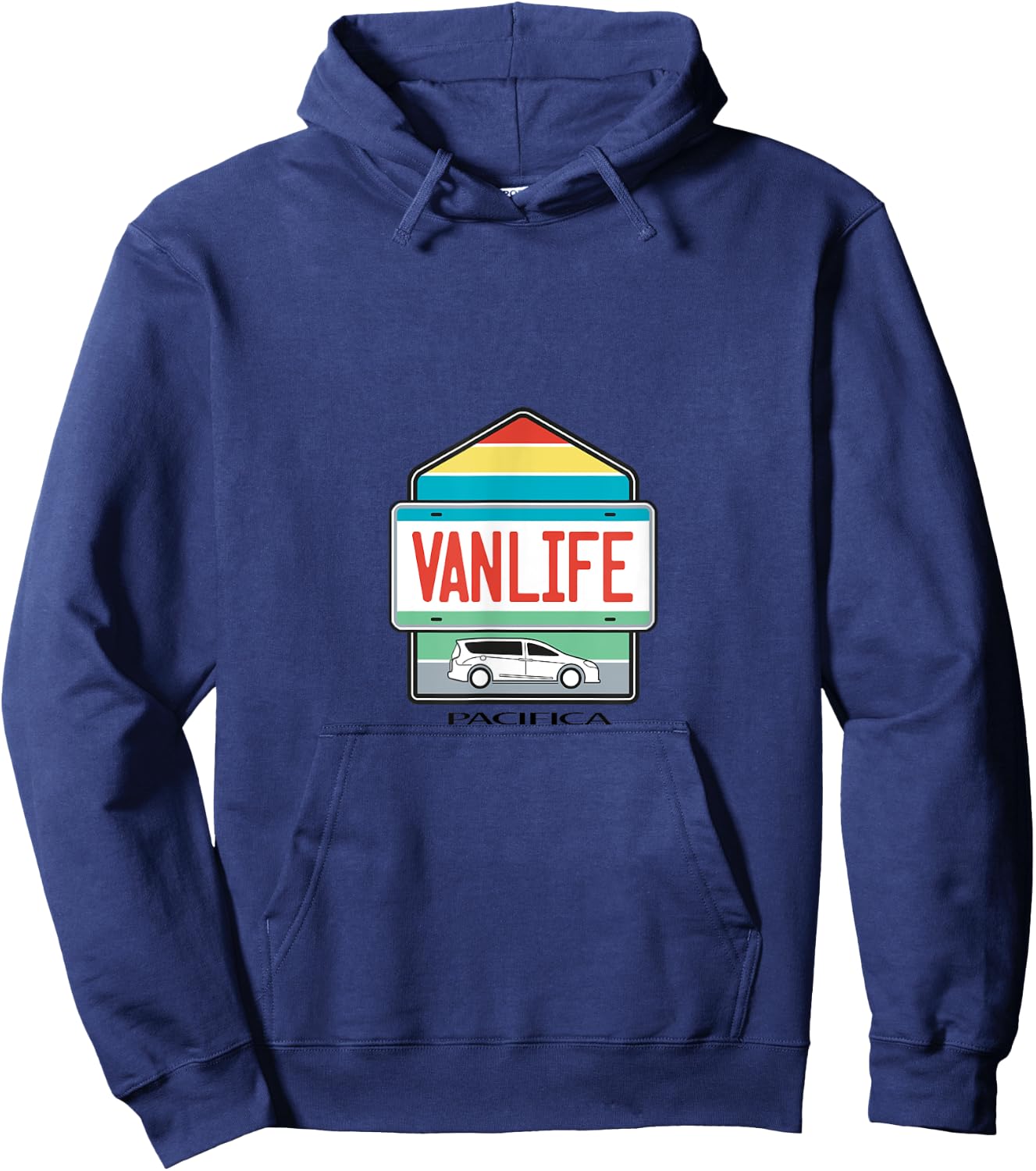 Chrysler Pacifica Van Life Plate Hoodie - Hoodie | Navy