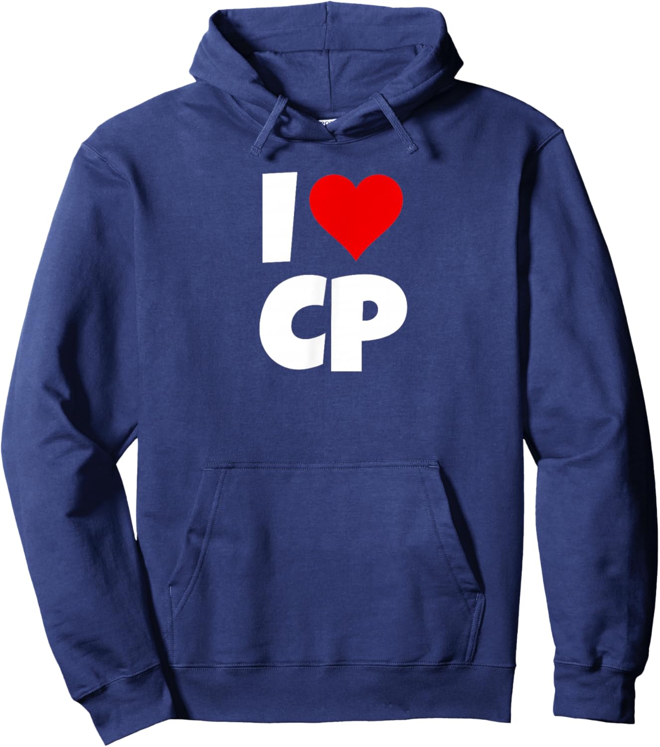 I Love CP I Heart CP I Love CP I Heart CP Hoodie - Hoodie | Navy