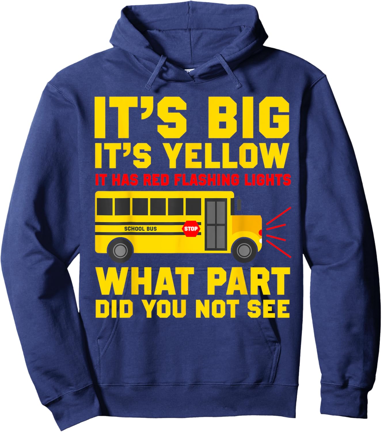 Funny School Bus Driver Hoodie - Hoodie | Navy